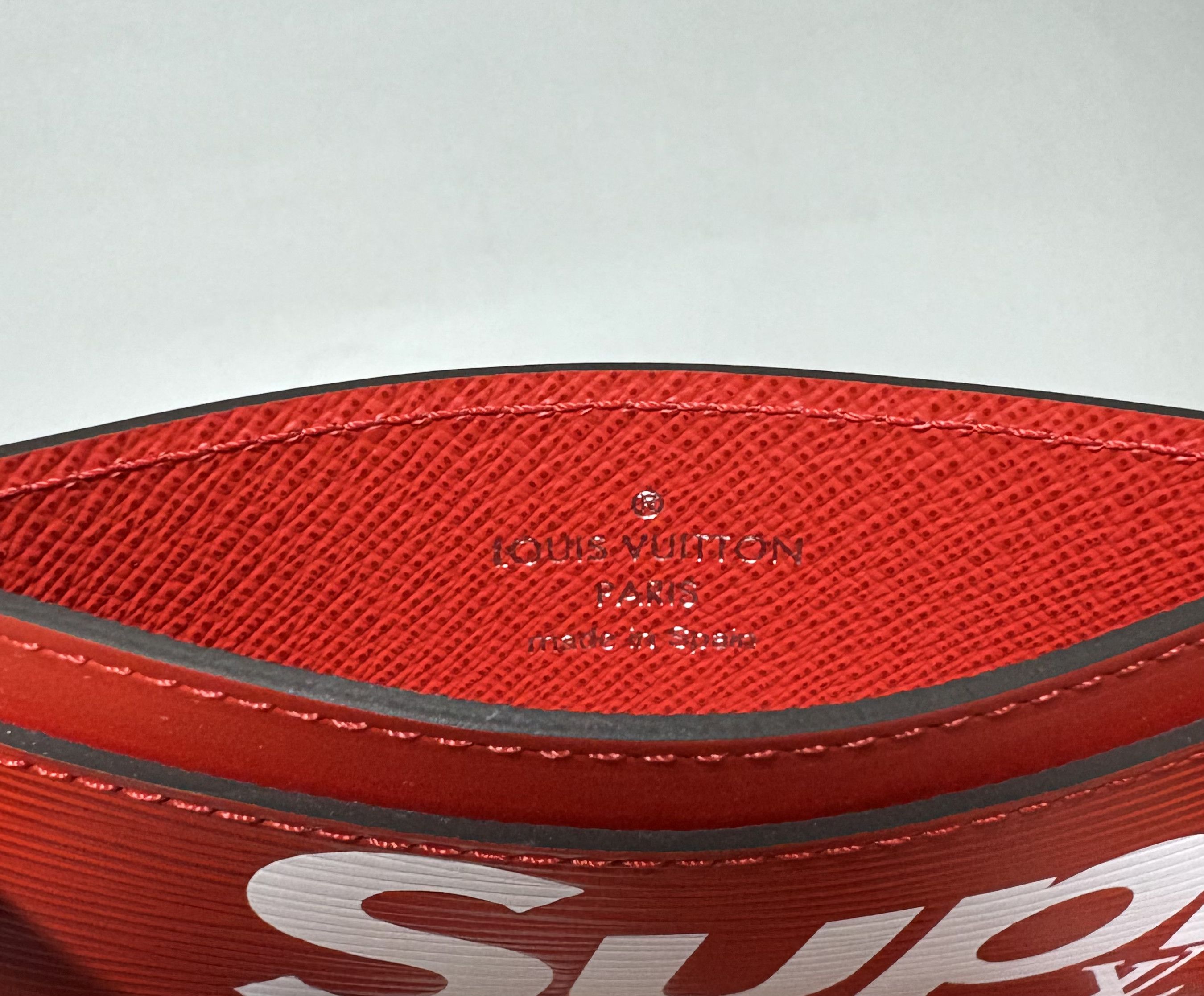 Louis Vuitton × Supreme Louis Vuitton Supreme Card Holder Size ONE SIZE - 18 Thumbnail