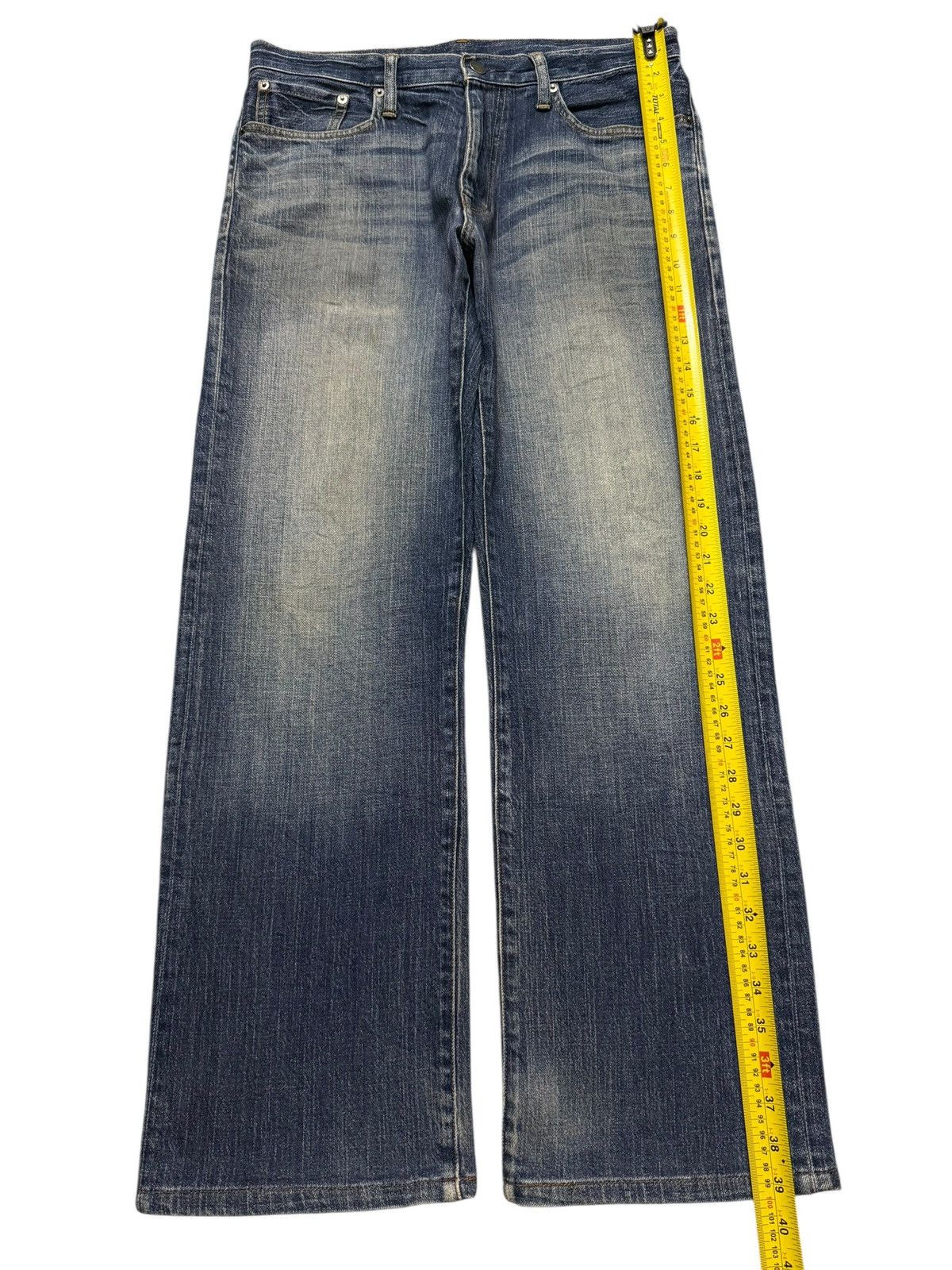 14th Addiction Vintage Y2K Japanese Brand Blue Faded Wash Relaxed Wide Leg Size US 32 / EU 48 - 9 Thumbnail