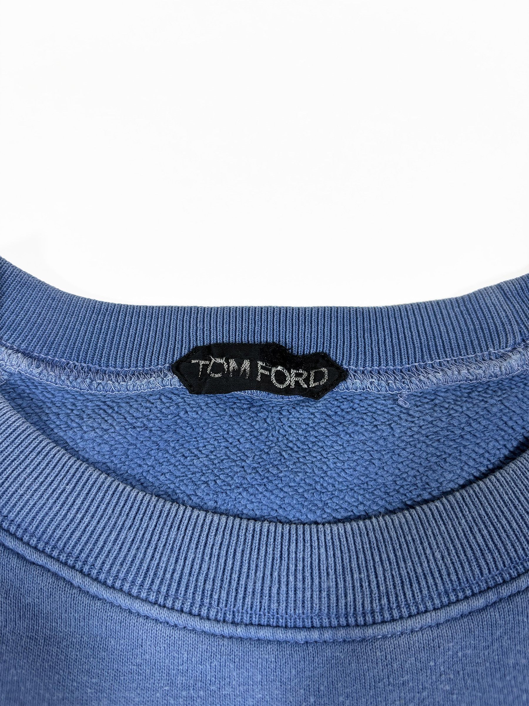 Tom Ford TOM FORD Men's Crewneck Sweatshirt Blue Size 52 Cotton Size US L / EU 52-54 / 3 - 4 Thumbnail