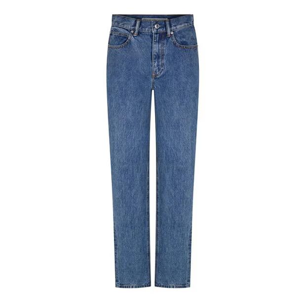 Alexander Wang o1g2r1mq0824 Mid Rise Relaxed Jeans in Denim Blue Size 28" / US 6 / IT 42 - 1 Thumbnail