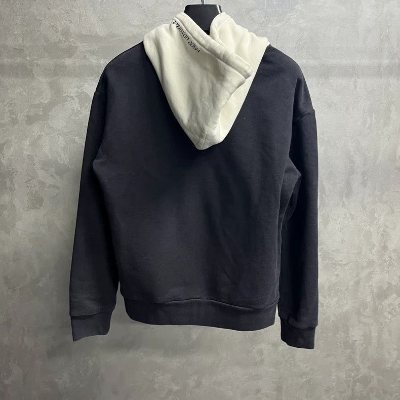 Louis Vuitton Louis Vuitton Black color-block logo hooded slouchy long-sl Size US S / EU 44-46 / 1 - 5 Thumbnail