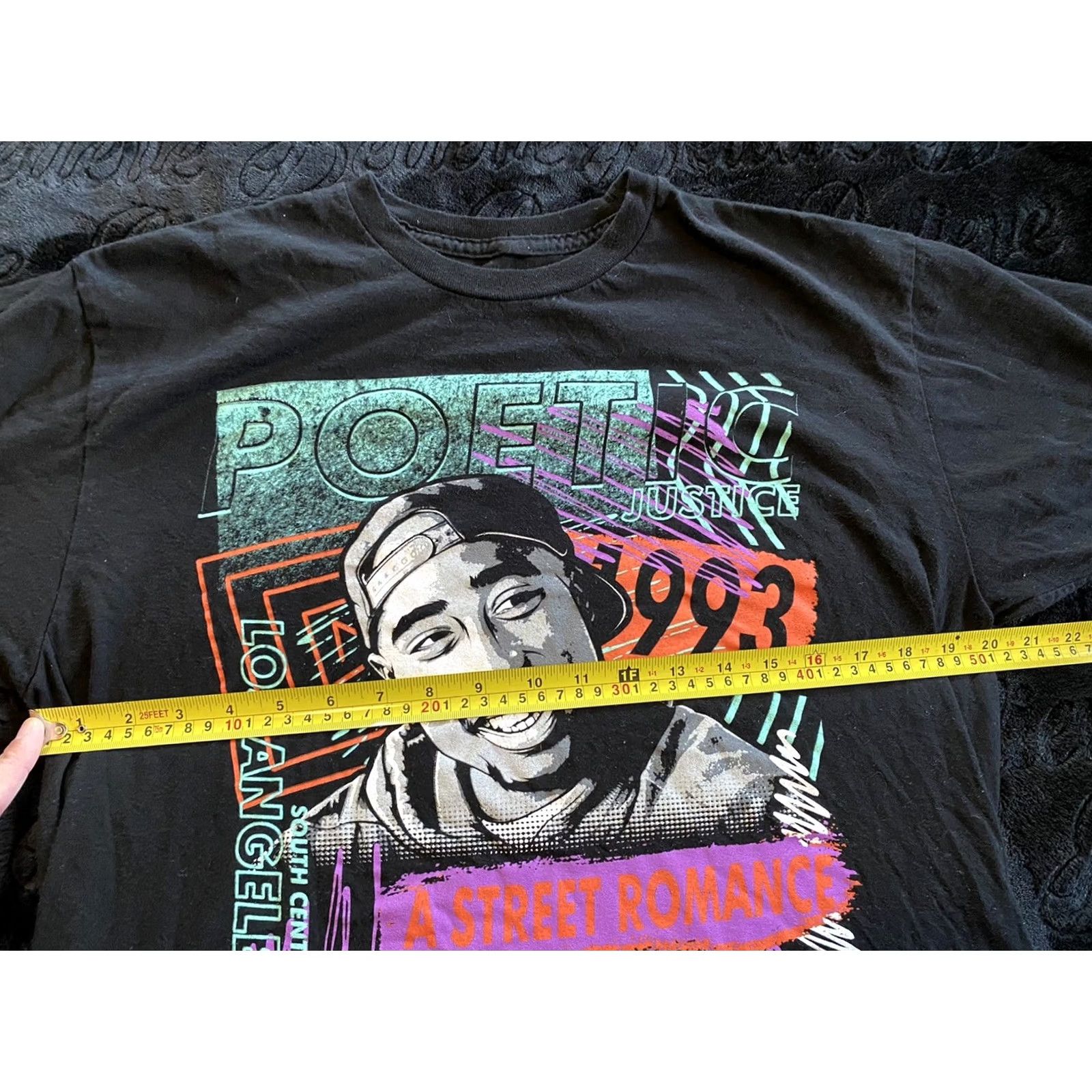 Vintage Rare Poetic Justice “A Street Romance” T-Shirt Black L 1993 Front Mens L Men Size L / US 10 / IT 46 - 5 Thumbnail