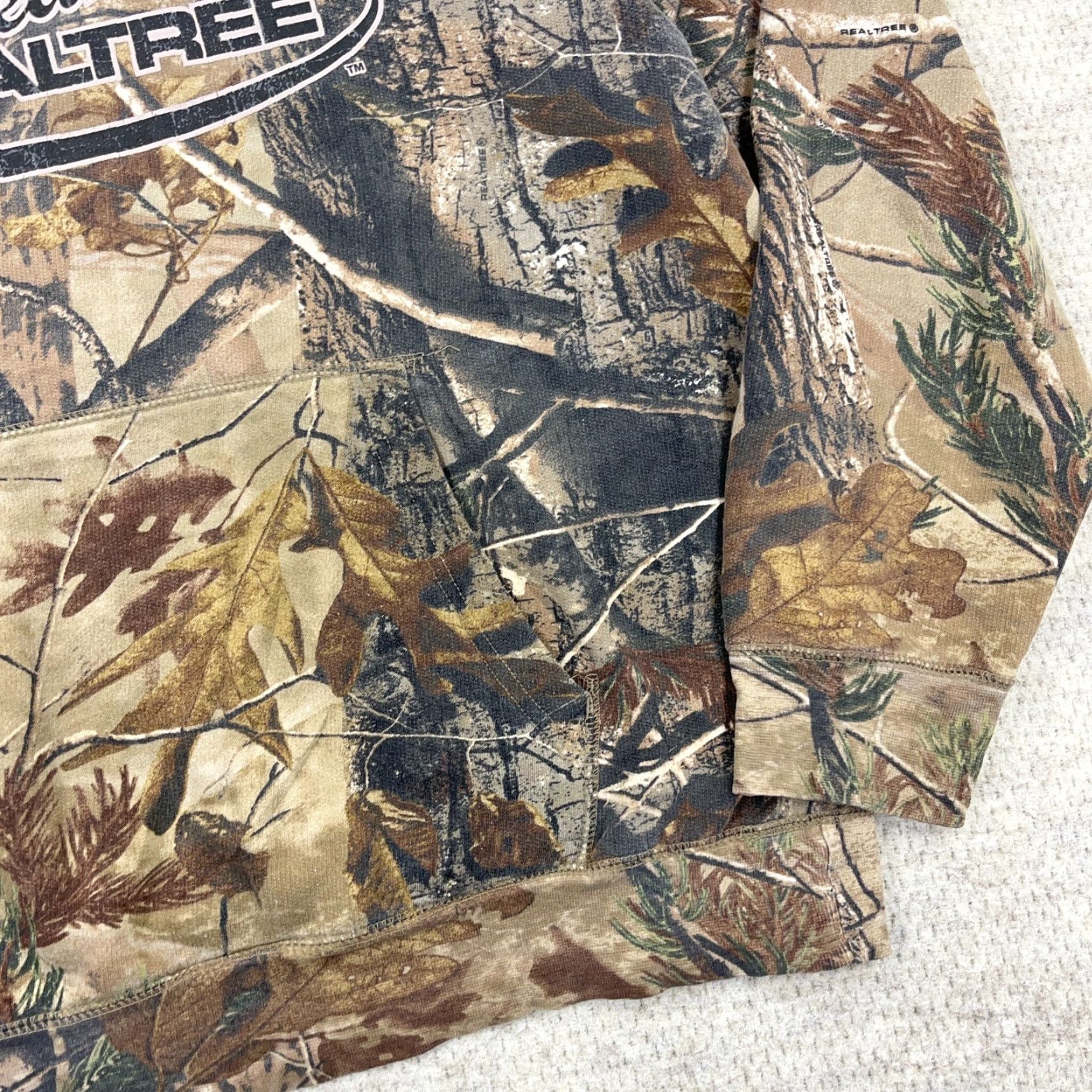 Realtree VINTAGE Realtree Hoodie Men M Camouflage Pullover Sweatshirt Brown 90s Logo Sports Retro Size US M / EU 48-50 / 2 - 3 Thumbnail