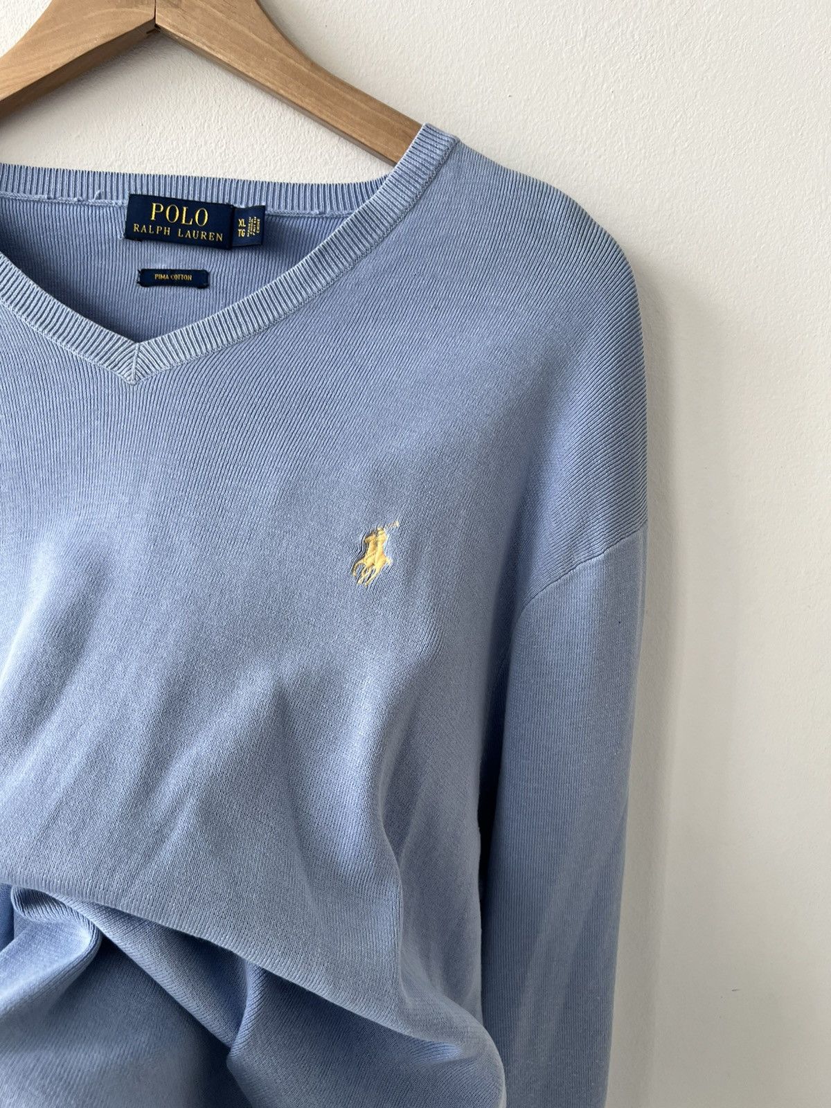 Polo Ralph Lauren × Vintage Polo Ralph Lauren Cotton Sweater Blue Size US XL / EU 56 / 4 - 5 Thumbnail