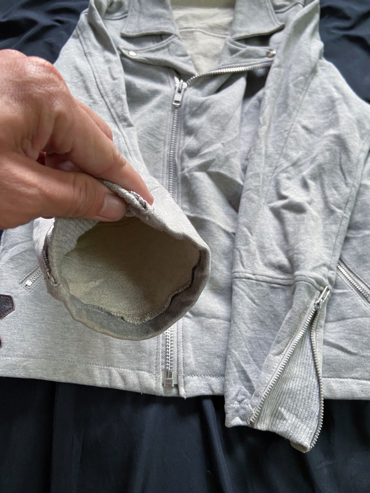 PPFM JAPANESE ASYMMETRICAL PUNK ZIP JACKET raf simons g.o.a Size US L / EU 52-54 / 3 - 9 Thumbnail