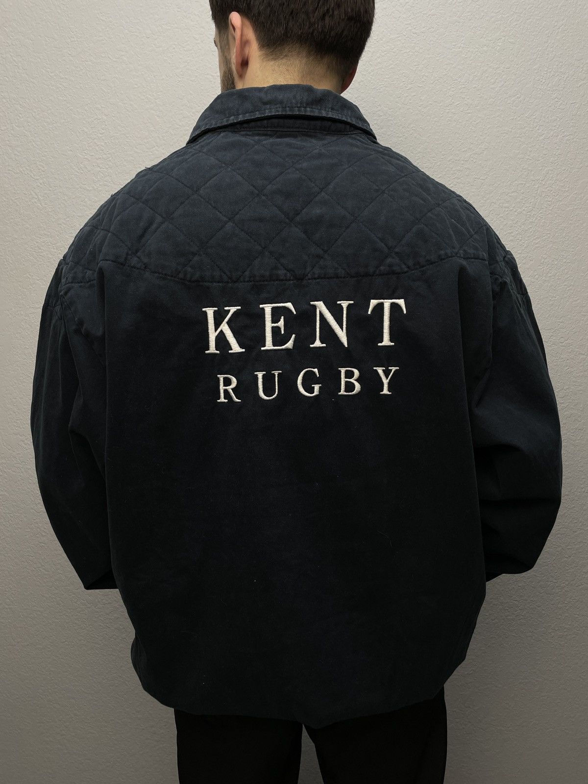 Vintage Vintage 80s Nike Polo Kent Rugby Y2K Striped Sweatshirt Size US M / EU 48-50 / 2 - 2 Thumbnail