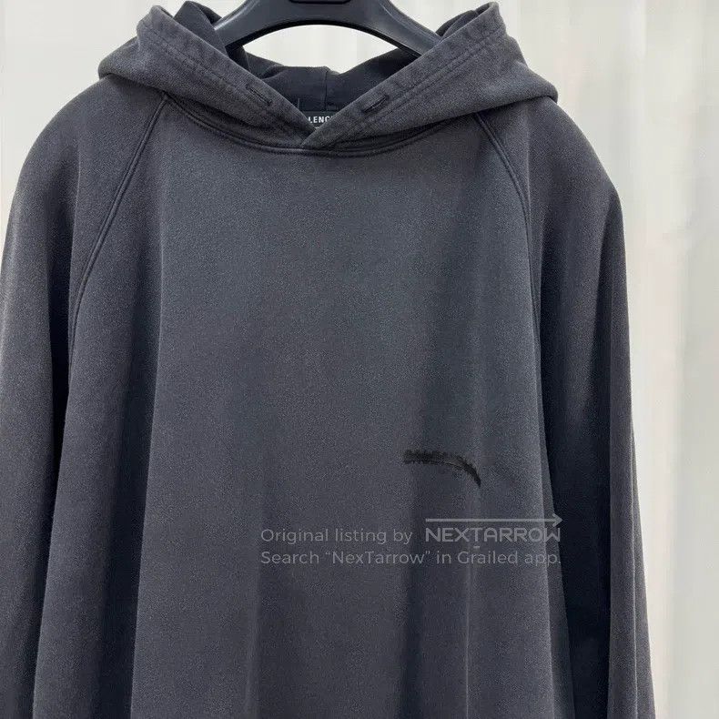Balenciaga Balenciaga Striped Alphabet Printed Letter Water-washed Ho Size US L / EU 52-54 / 3 - 3 Thumbnail