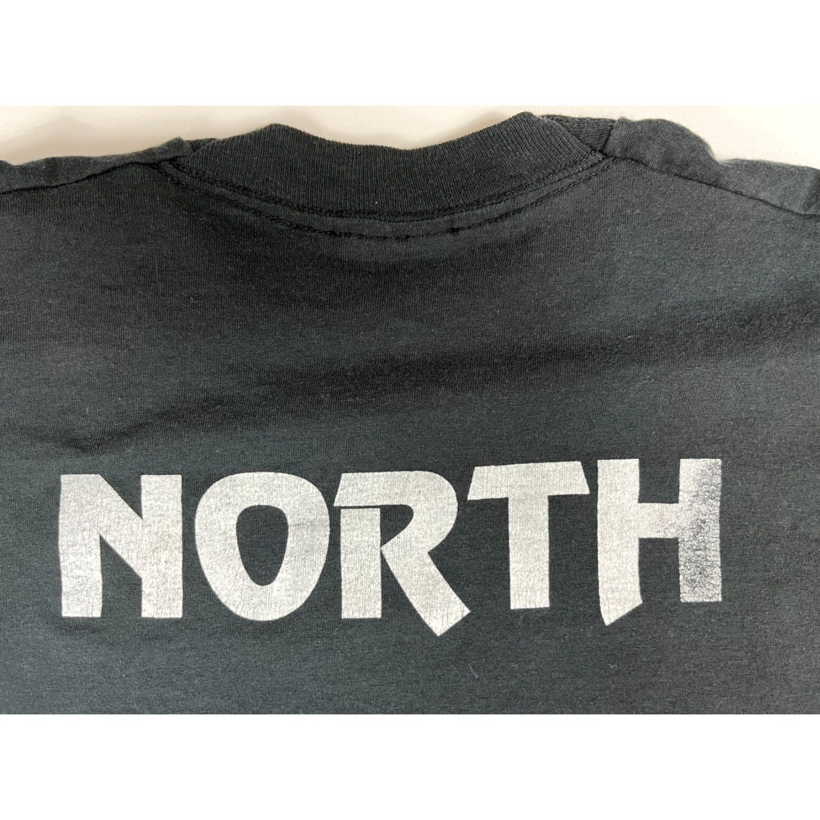 Vintage VINTAGE Columbia National Bank of Chicago T-Shirt Double-Sided XL Mens XL Black 90s Bank Graphic Print Screen Stars Best Size US XL / EU 56 / 4 - 6 Thumbnail