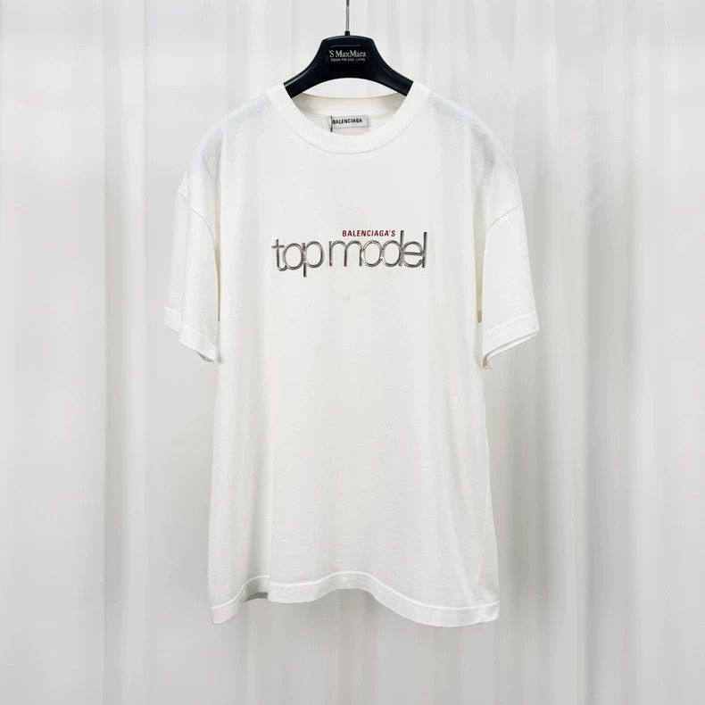 Balenciaga 3D Letter Printed Short Sleeve