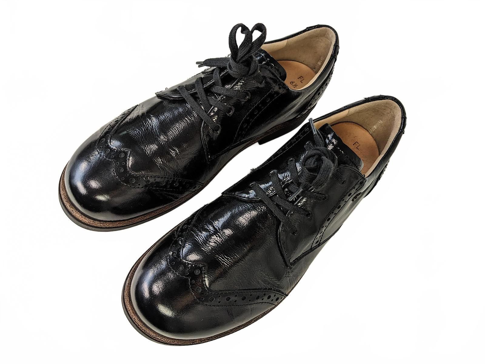 Other Finn Comfort Men Dress Shoes Germany LaceUp Black Patent 7 Size US 7 / EU 40 - 1 Thumbnail