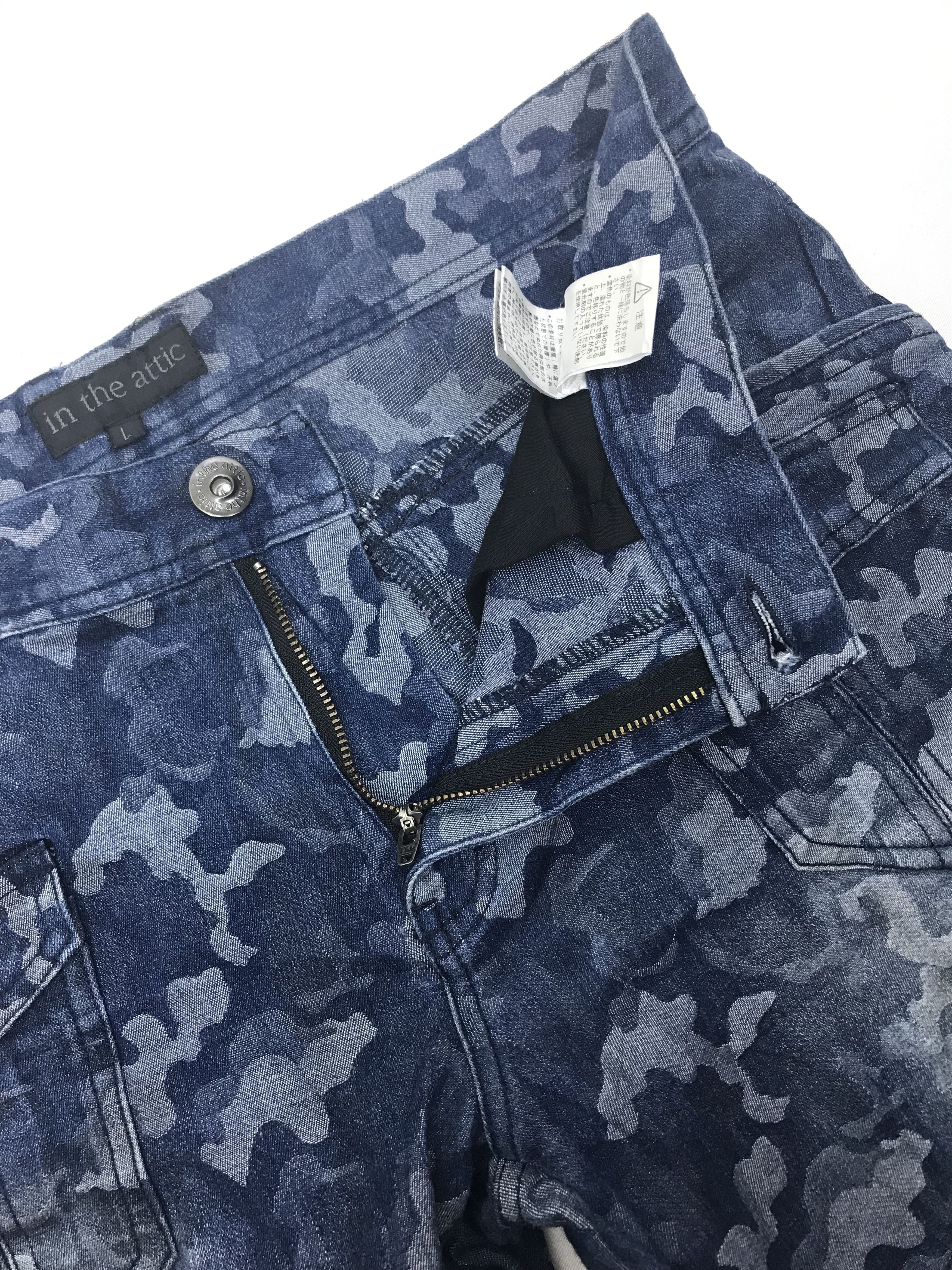 In The Attic Vintage In The Attic Camo Design Multi Pocket Cargo Jeans Size US 34 / EU 50 - 11 Thumbnail