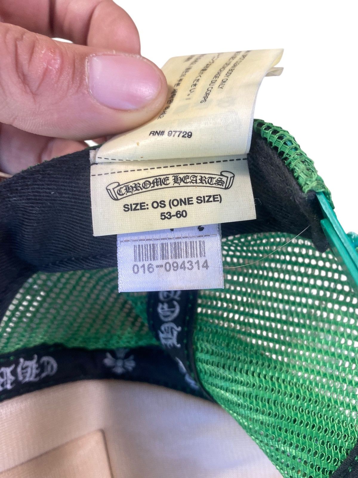 Chrome Hearts Chrome Hearts Green Hollywood Trucker Hat Size ONE SIZE - 9 Thumbnail