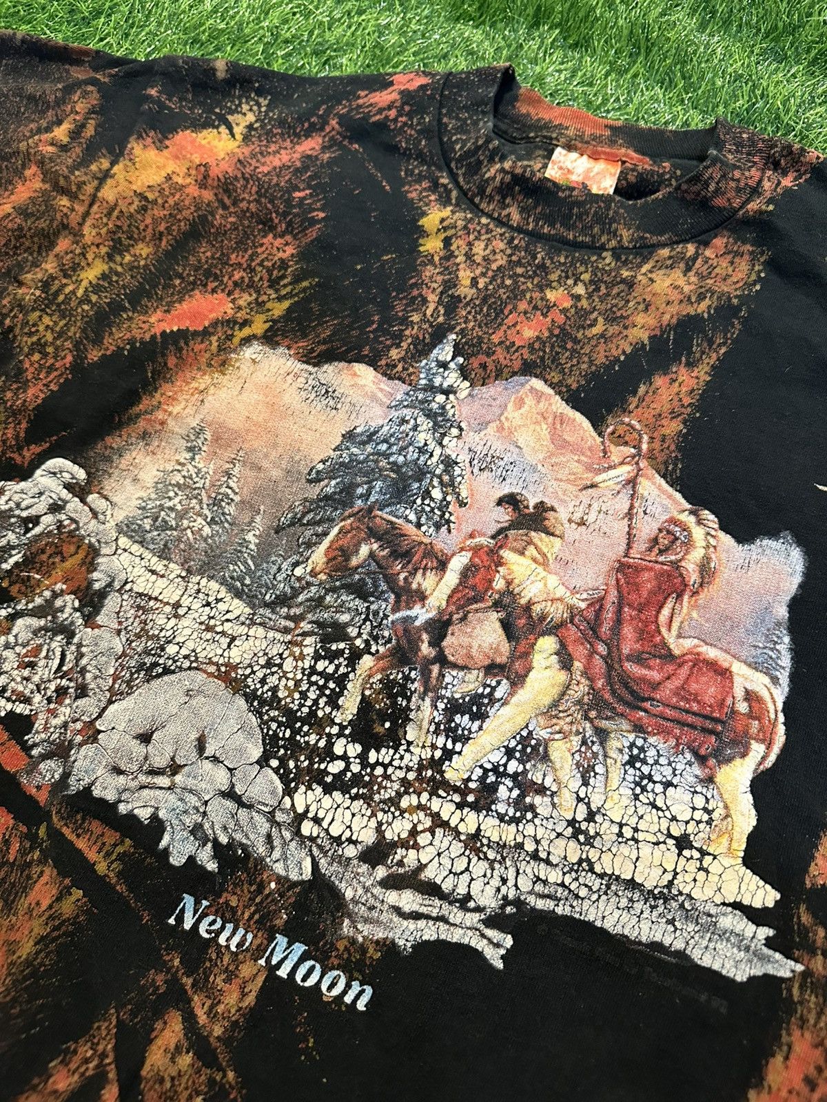 Vintage Vintage New Moon Indians Tee Shirt Size Large Size US L / EU 52-54 / 3 - 3 Thumbnail