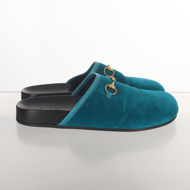 Gucci Gucci Suede Casual Slides in Lake Blue Size US 6.5 / EU 39-40 - 5 Thumbnail