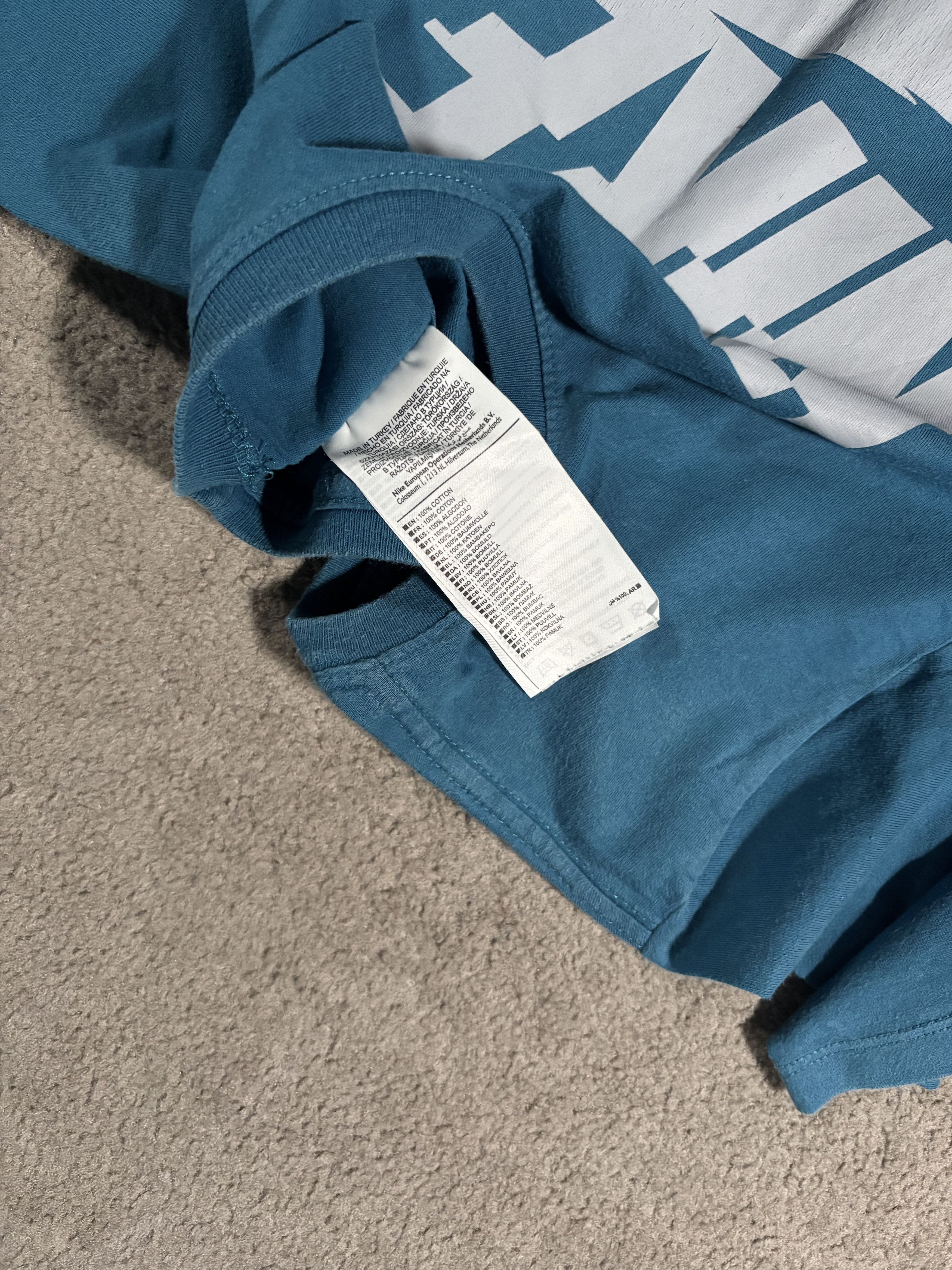 Nike Nike S Blue Just Do It T-Shirt Printed Cotton Basic Swoosh Size US S / EU 44-46 / 1 - 5 Thumbnail