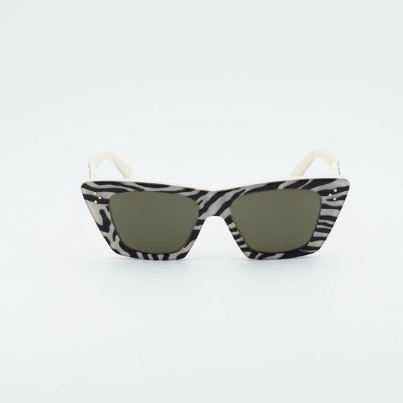 Celine Celine CL40187I 99E Sunglasses White and Black Animal Size ONE SIZE - 3 Thumbnail