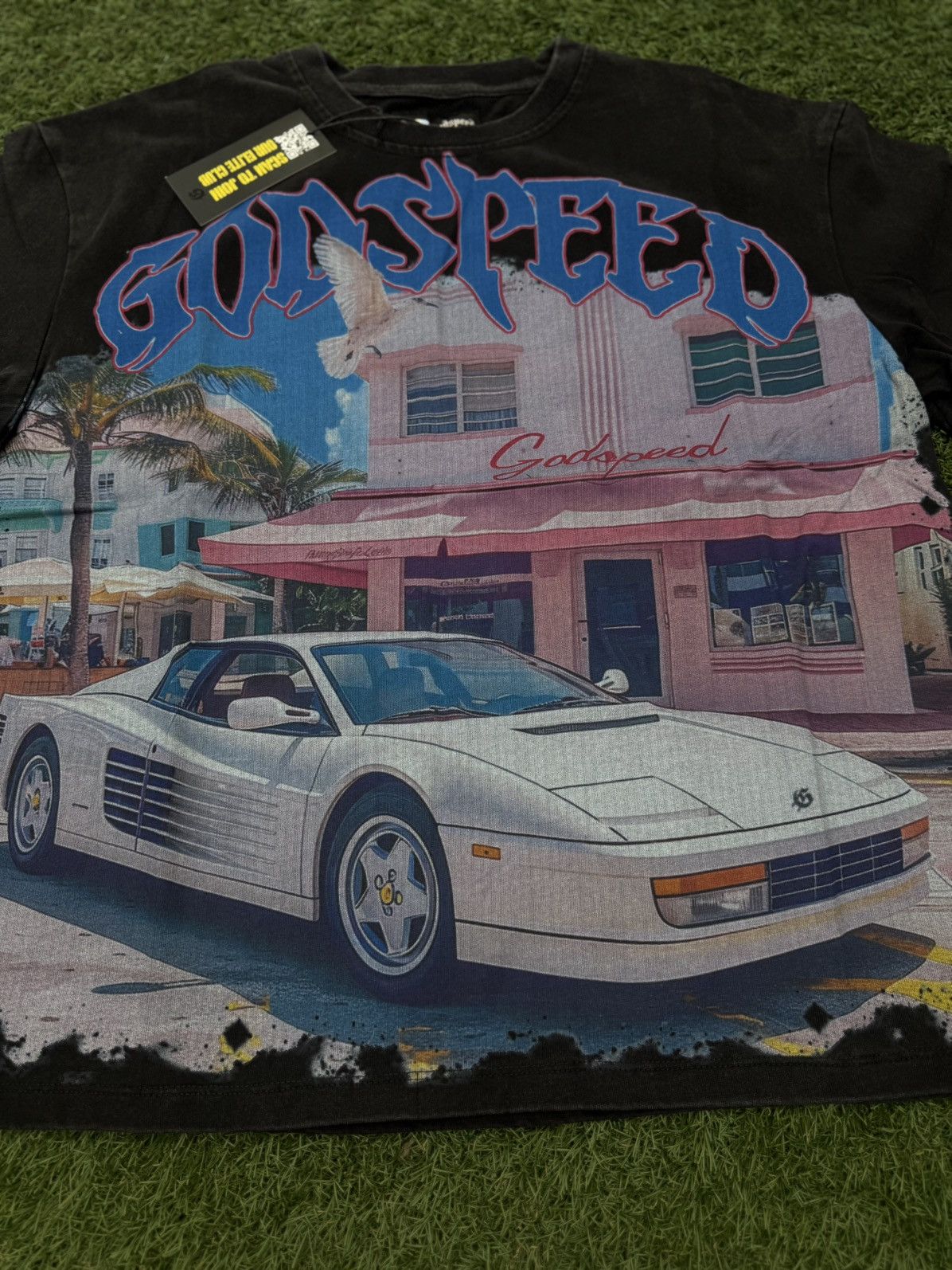 Godspeed Godspeed Black Miami Car Tee Shirt Size M (NEW) Size US M / EU 48-50 / 2 - 5 Thumbnail