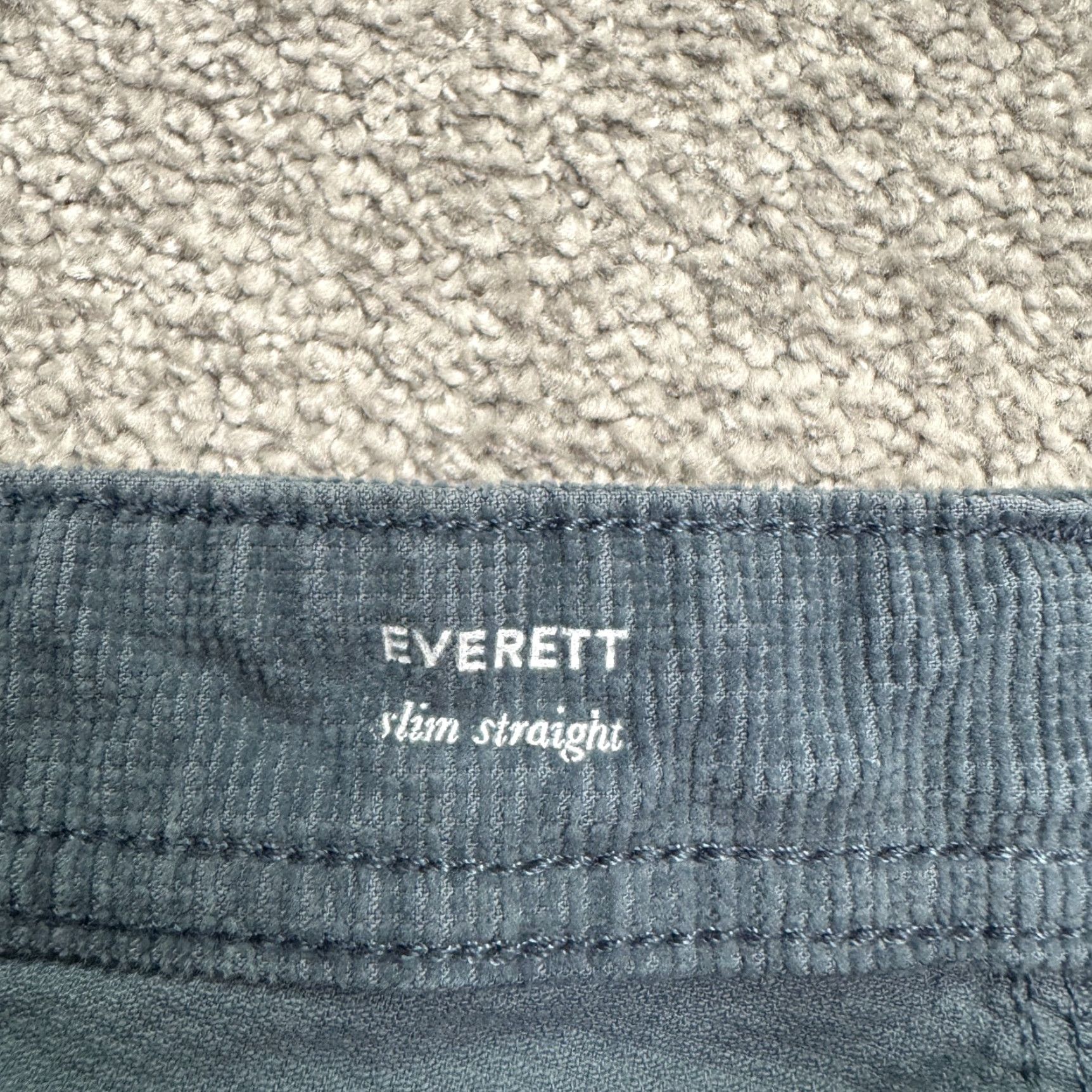 Vintage AG Adriano Goldschmied The Everett Slim Straight Corduroy Pants Mens 30x34 Blue Size US 30 / EU 46 - 7 Thumbnail