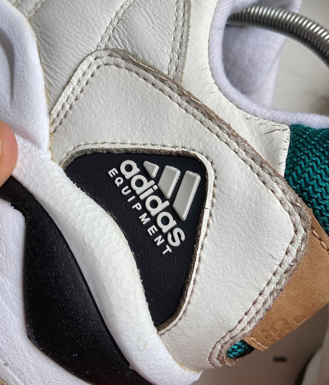 Adidas Vintage Adidas Equipment 1995 rare Sneakers US9 White, Green Size US 9 / EU 42 - 14 Thumbnail