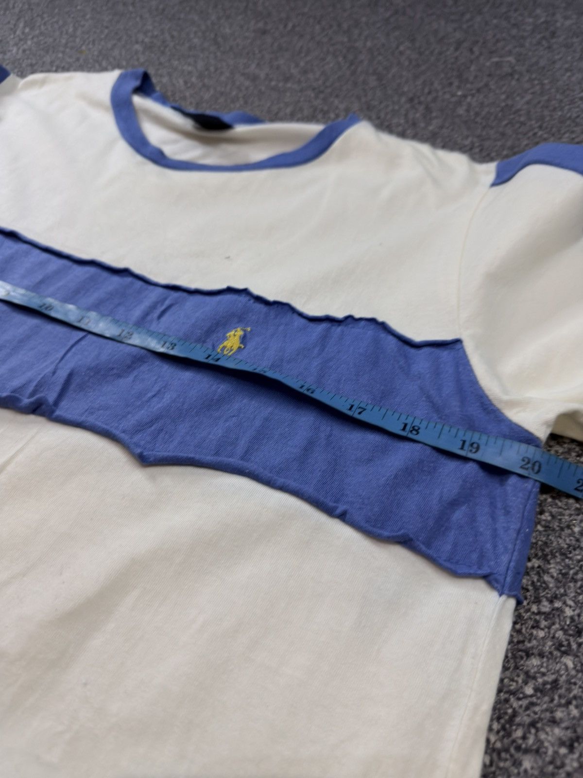 Ralph Lauren Vintage 90s Polo RL Patch Stripe Crew Neck Shirt Made In Usa Size US M / EU 48-50 / 2 - 12 Thumbnail