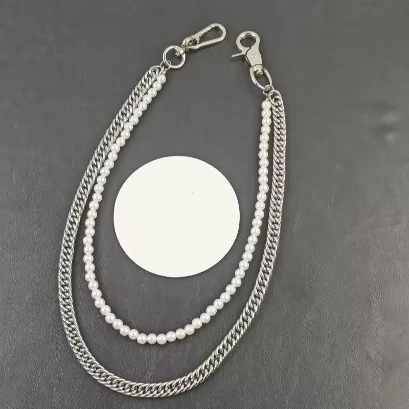 Jewelry 2Layer Steel Pearl Pants Chain Size ONE SIZE - 5 Thumbnail