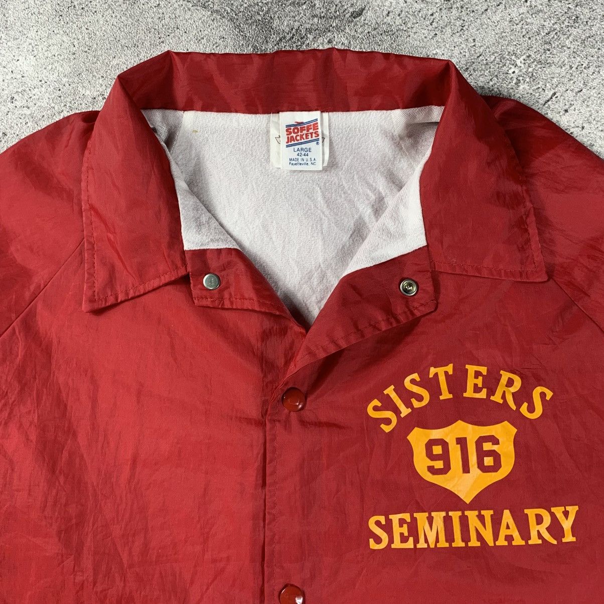 Vintage Vintage 80’s Sisters Seminary Baltimore Force Coach Jacket Size US L / EU 52-54 / 3 - 4 Thumbnail
