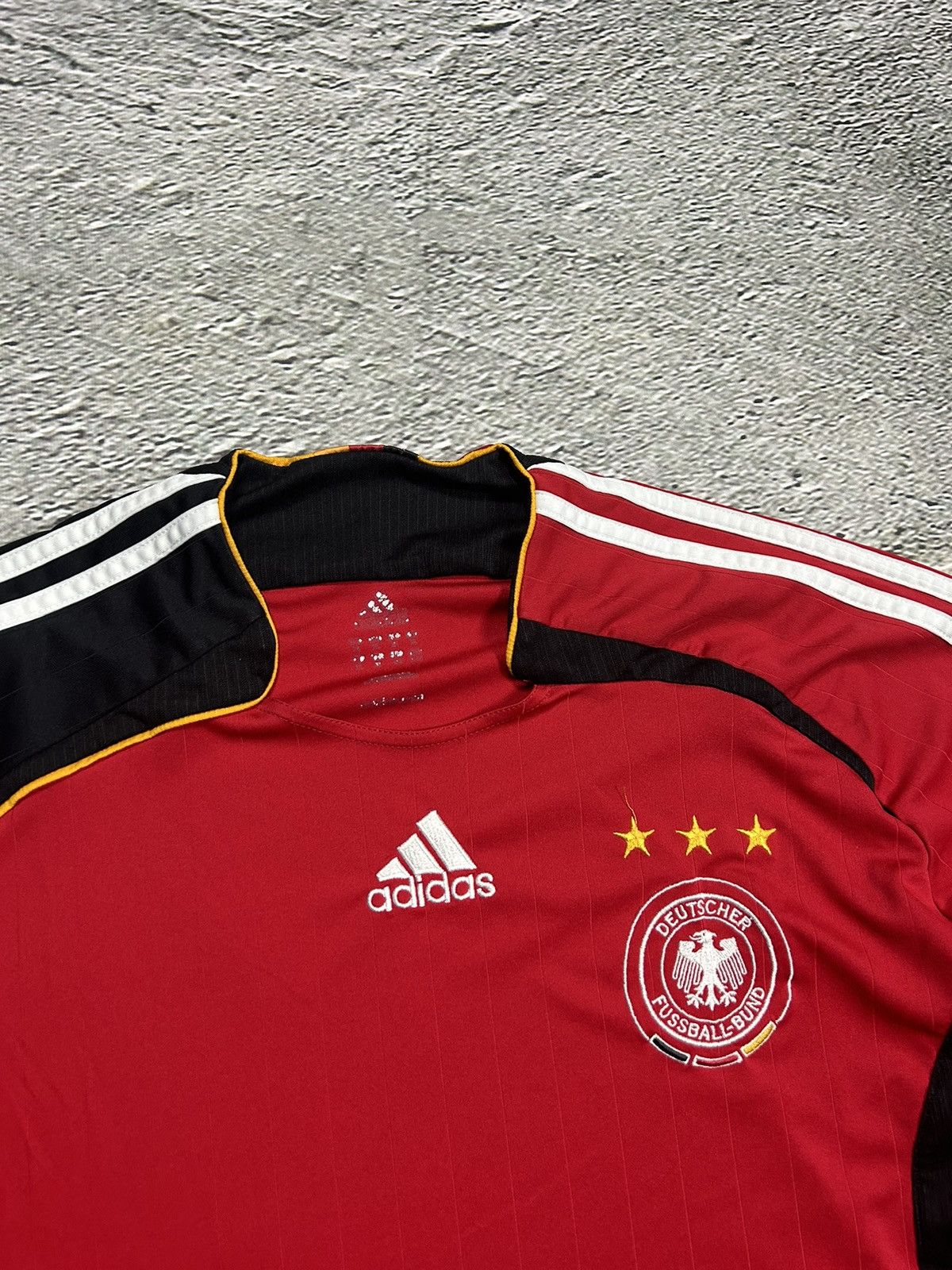 Adidas × Vintage Adidas Germany 2005 2007 vintage jersey away red black Size US XL / EU 56 / 4 - 2 Thumbnail