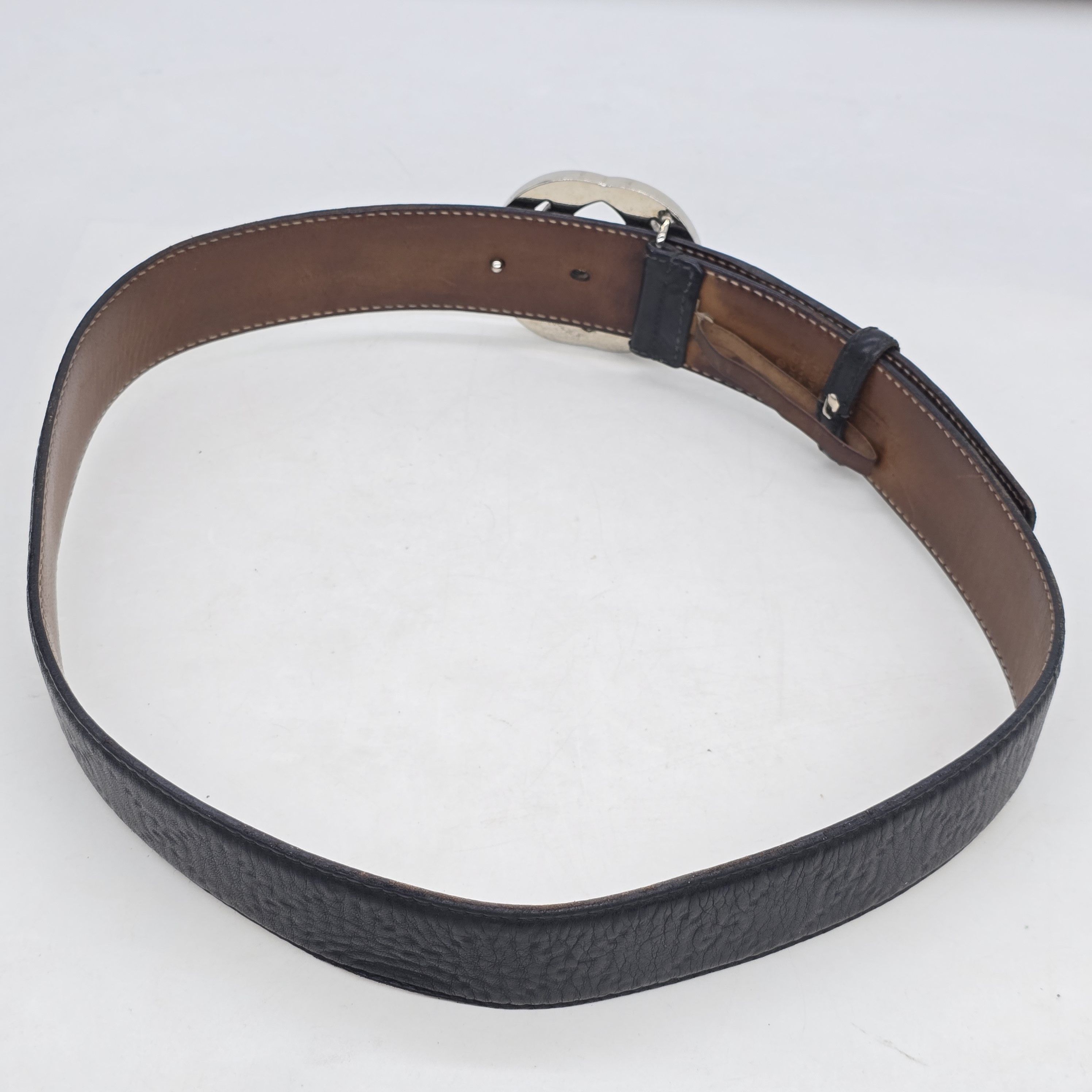 Gucci Gucci - Guccissima Interlocking GG Buckle Belt Size 30 - 6 Thumbnail