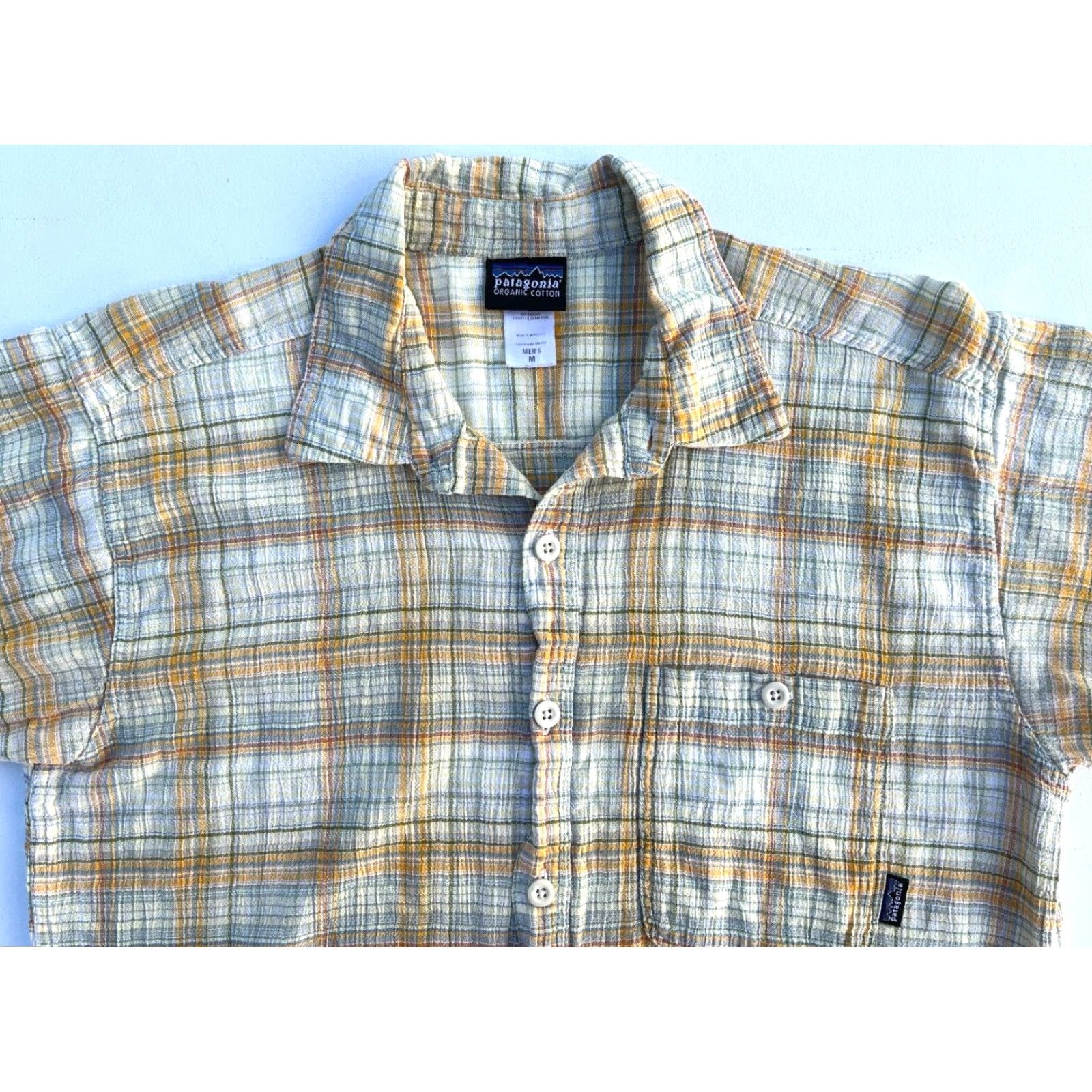 Patagonia Patagonia Men’s Vintage Short Sleeve Button-Up Seersucker Plaid Shirt M Size US M / EU 48-50 / 2 - 4 Thumbnail