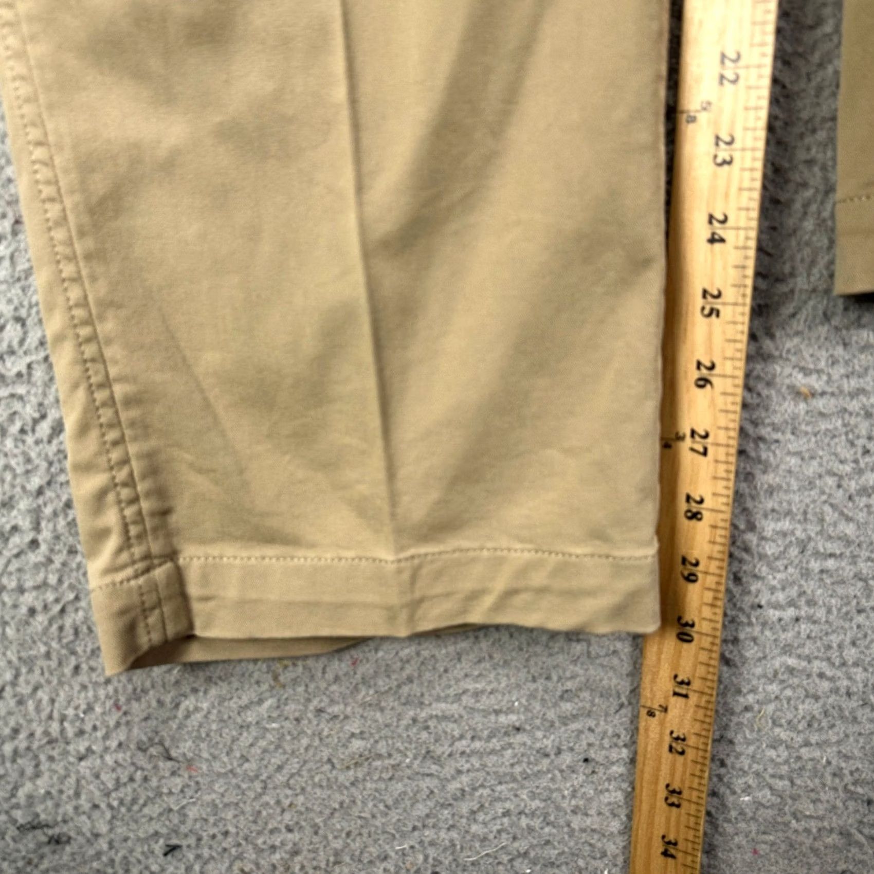 Vintage L.L. Bean Pants Khaki Men 40X29 Tan Flat Front Stretch Straight Leg Standard Fit Casual Workwear Chinos Beige 40 Mens Size US 40 / EU 56 - 5 Thumbnail