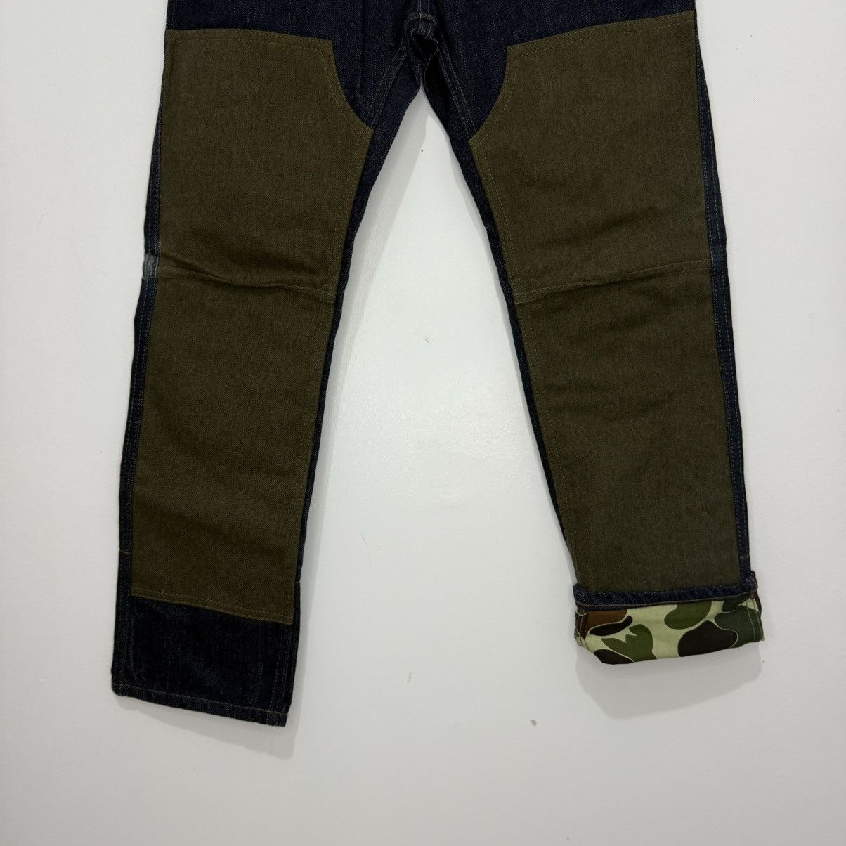 Junya Watanabe Junya Watanabe Double Knee Camouflage Denim Pants Size US 28 / EU 44 - 4 Thumbnail