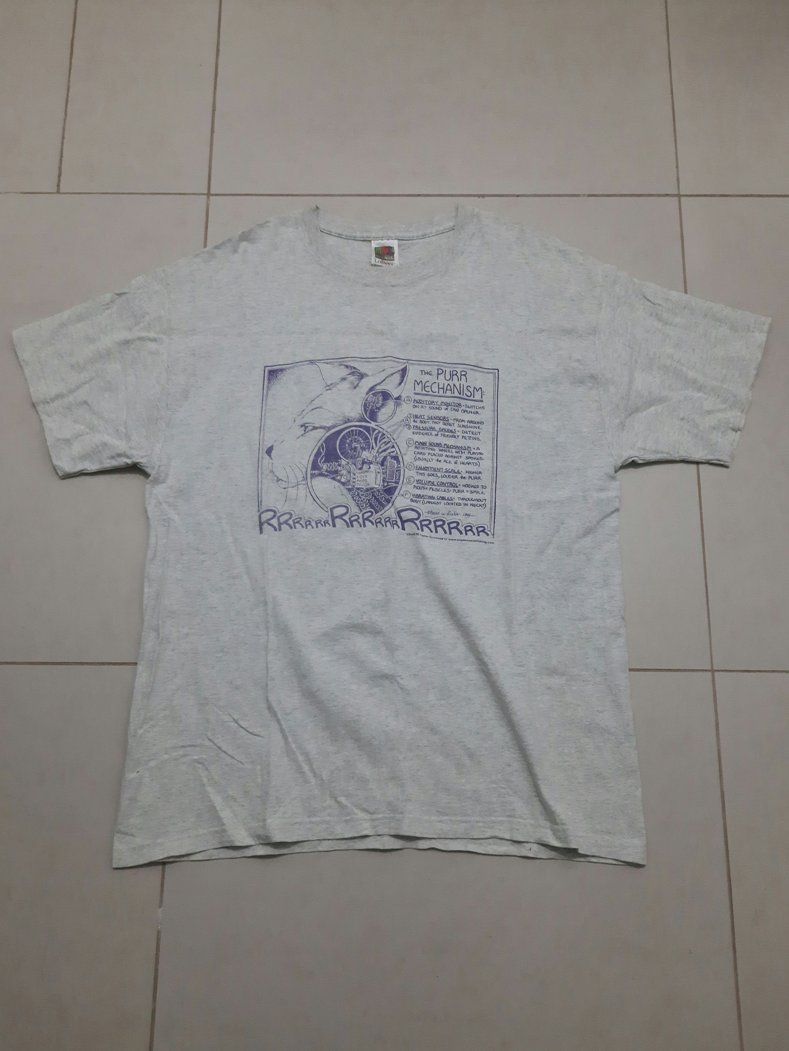 Vintage Vintage FOTL Dated 1999 Purr mechanism tee Size US XL / EU 56 / 4 - 1 Thumbnail
