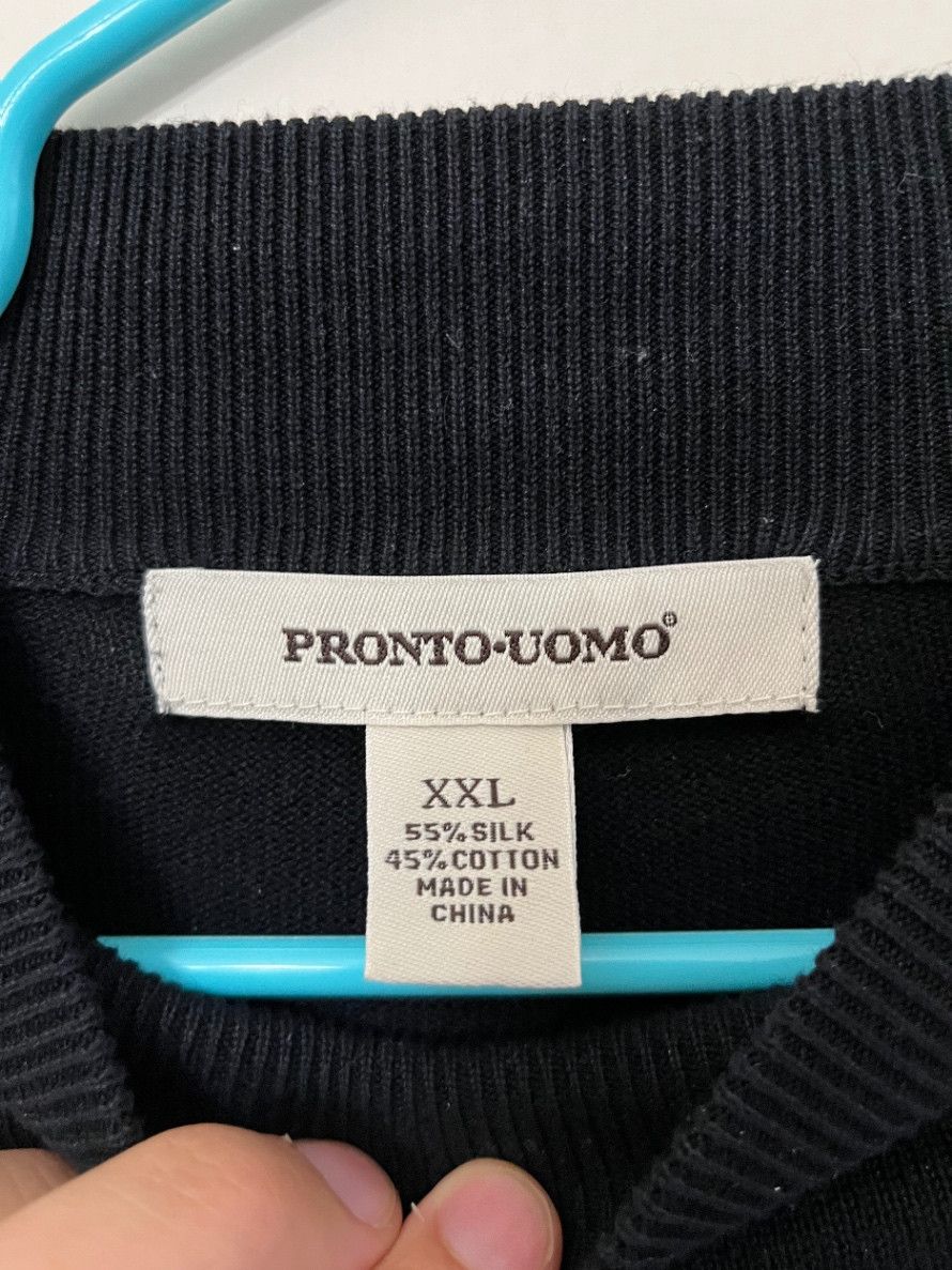Pronto Uomo Pronto Wool Sweater - Black Size XL Size US XL / EU 56 / 4 - 2 Thumbnail
