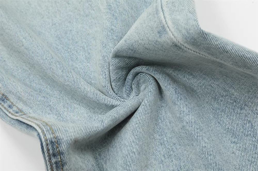 Japanese Brand × Jean Men's street retro straight loose washed ripped jeans Size US 32 / EU 48 - 6 Thumbnail