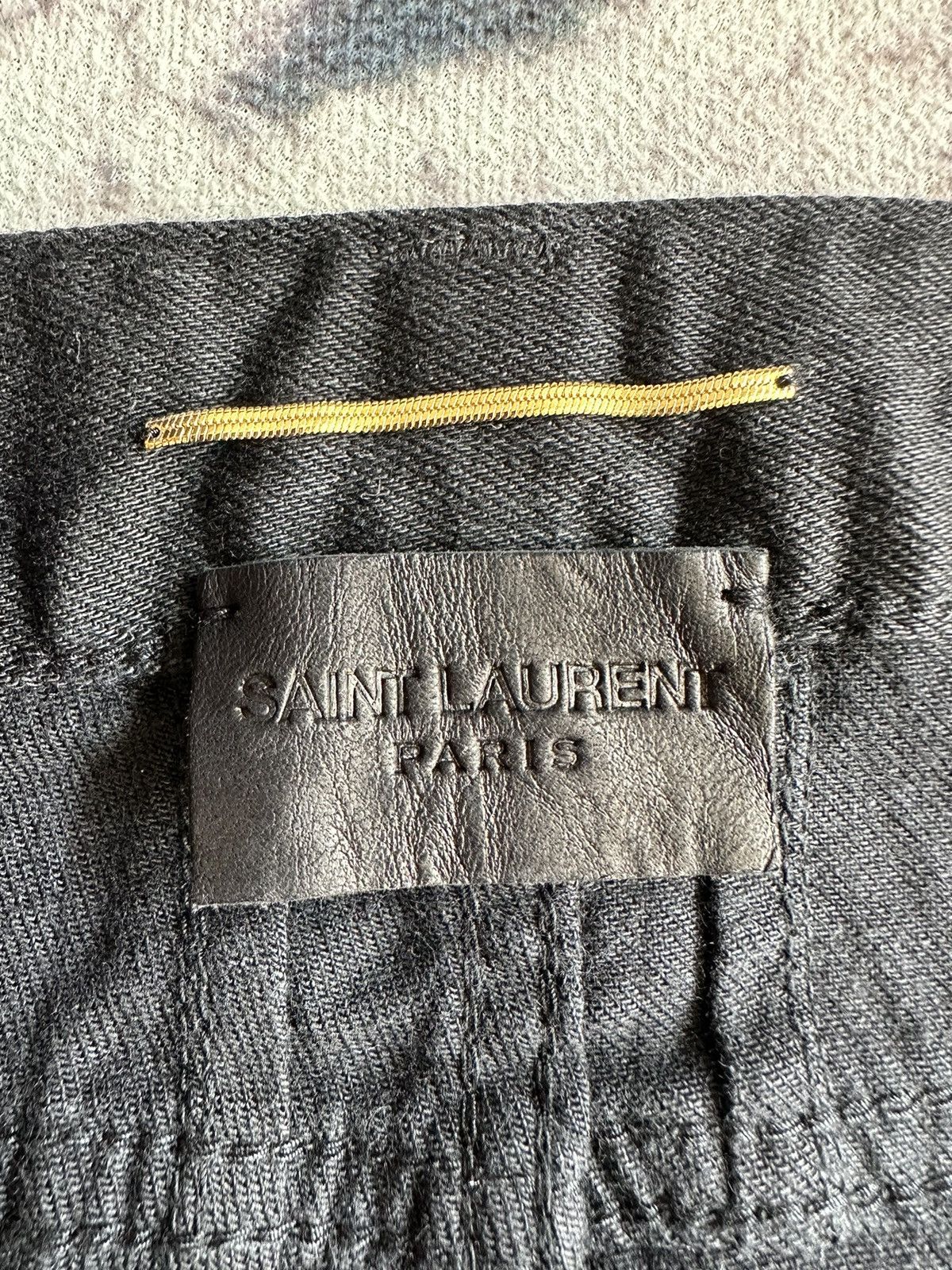 Hedi Slimane × Saint Laurent Paris 2015 Saint Laurent Paris star overprint slim denim Size US 31 - 14 Thumbnail