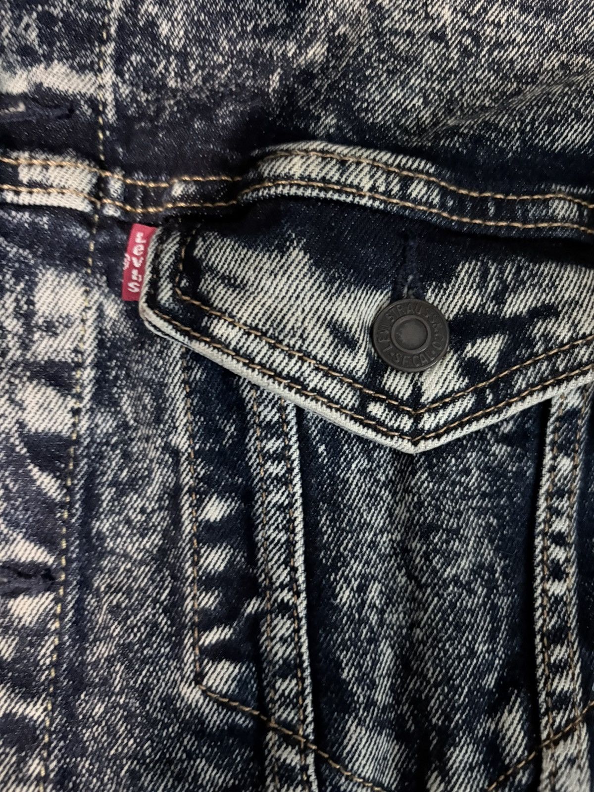 Levi's Vintage Clothing Levi Washed Denim Jacket Size US M / EU 48-50 / 2 - 5 Thumbnail