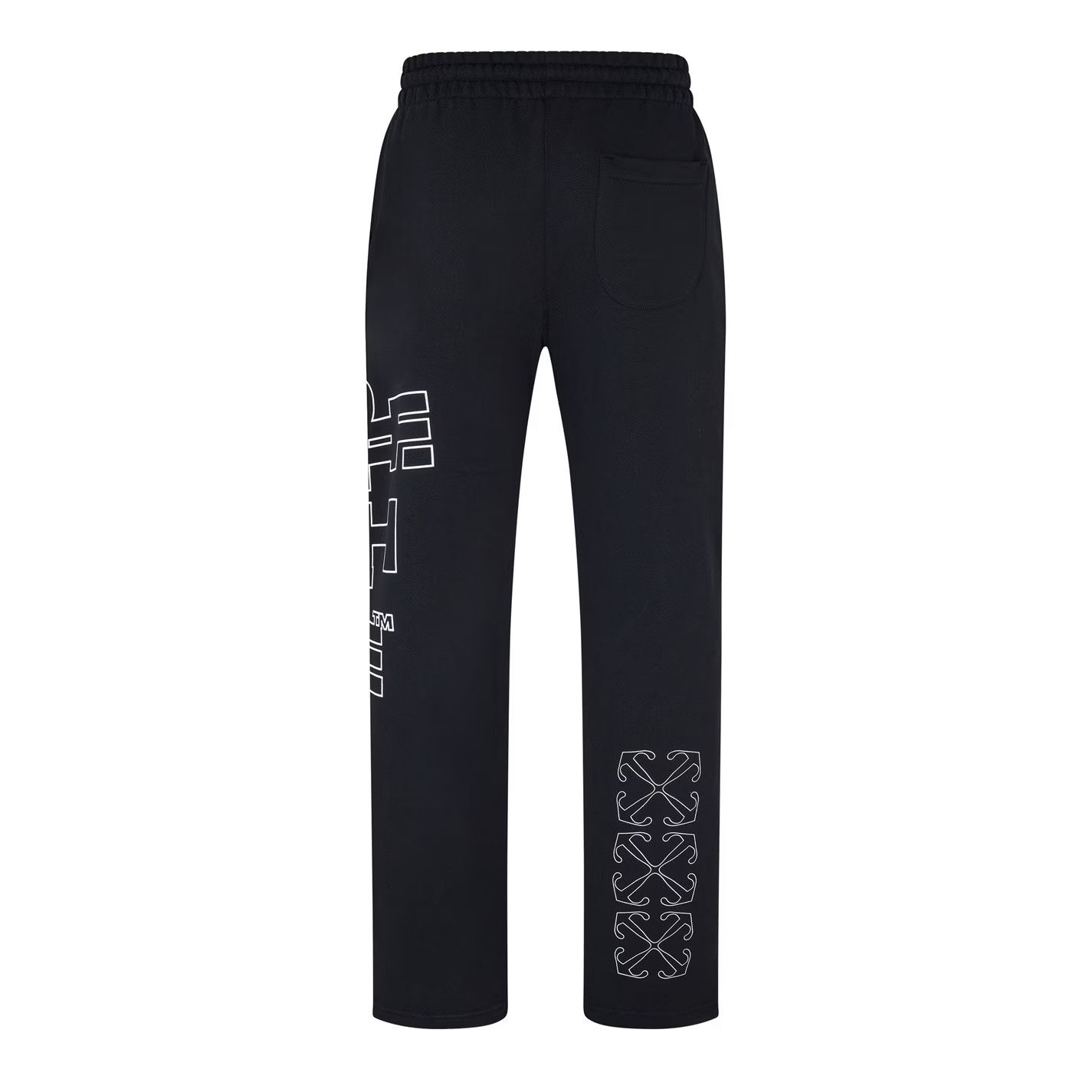 Off-White o1g2r1mq0226 Closed Hem Fleece Sweatpants & Joggers In Black Size US 32 / EU 48 - 2 Thumbnail
