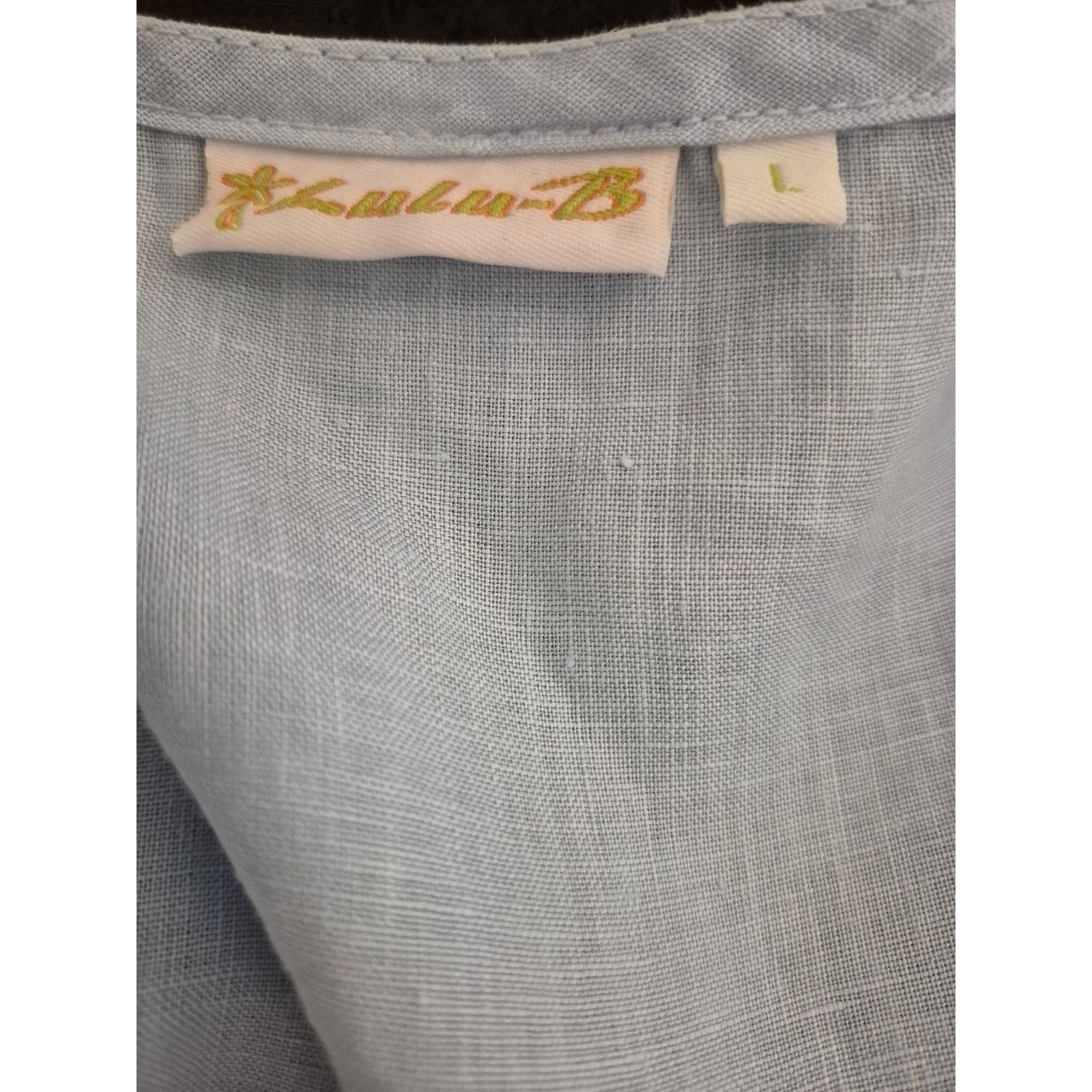 Other Lulu-B VTG 100% Linen Dress Linen ShiftTank Dress Linen Sund Size L / US 10 / IT 46 - 4 Thumbnail