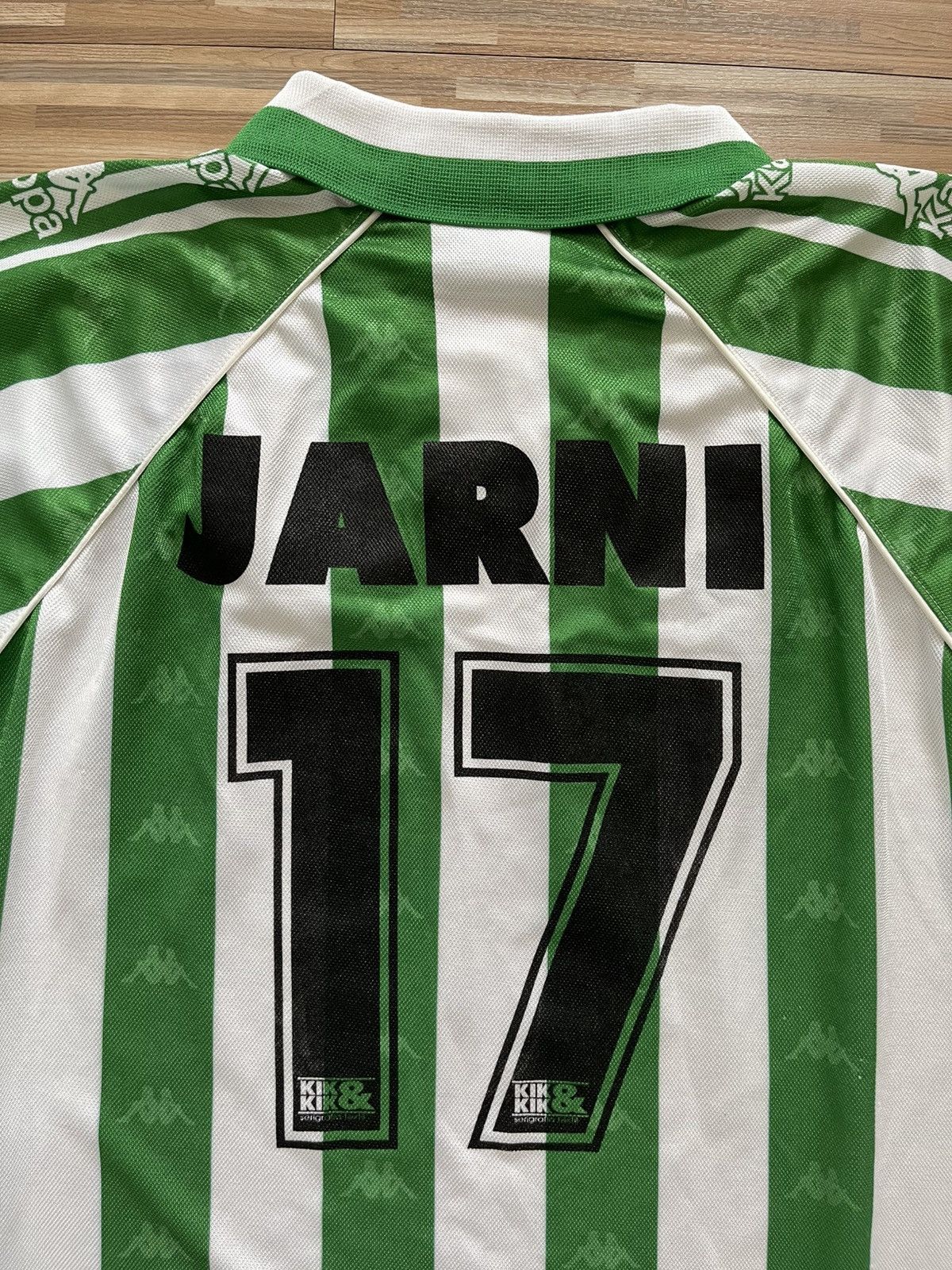 Kappa Jersey Real Betis 1995 Home Shirt Kappa “Jarni 17” Size US M / EU 48-50 / 2 - 9 Thumbnail
