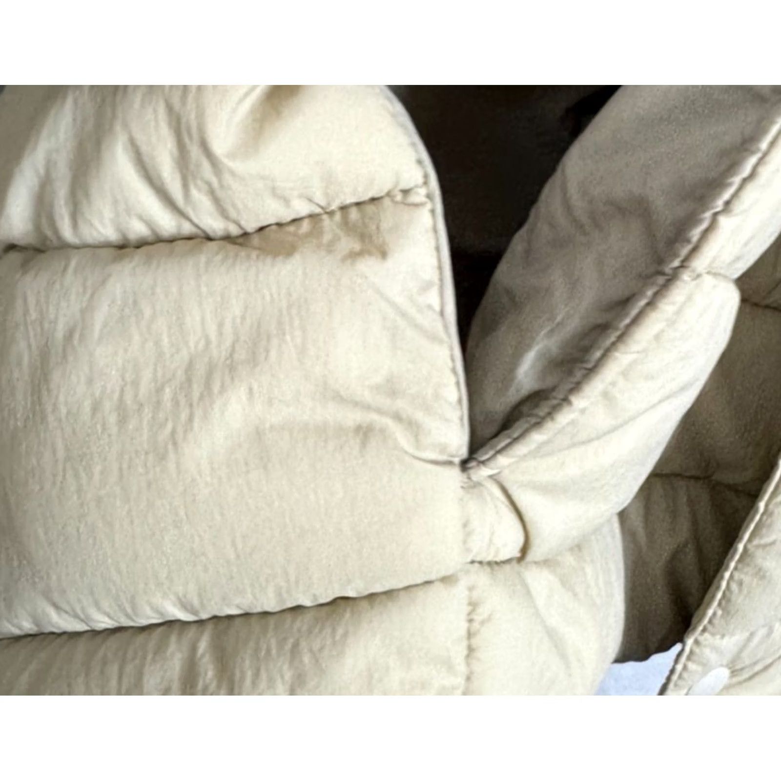 Gap Gap Puffer Jacket Mens Medium Beige Lightweight Upcycled Coat Snap button Pocket Size US M / EU 48-50 / 2 - 7 Thumbnail