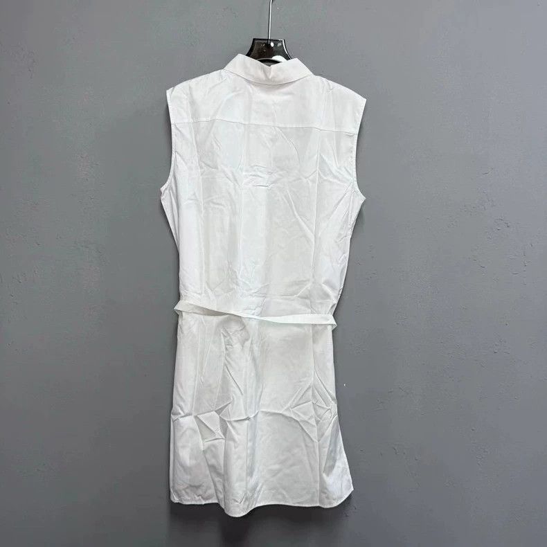 Prada Prada White belt sleeveless dress 2503-Nextarrow Size S / US 4 / IT 40 - 2 Thumbnail