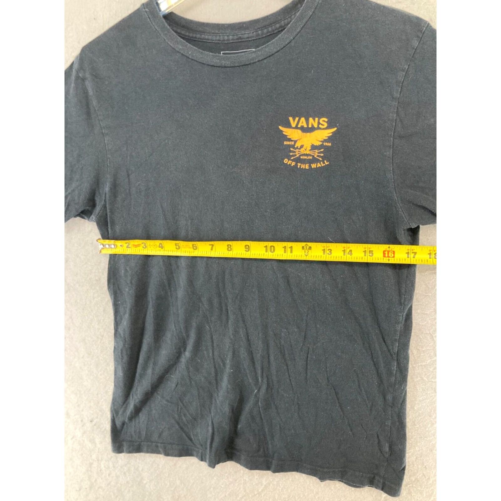 Vans Vans Mens T-Shirt Large Black Graphic Print 90s Hipster Skating Classic Fit Cotton Size US L / EU 52-54 / 3 - 2 Thumbnail