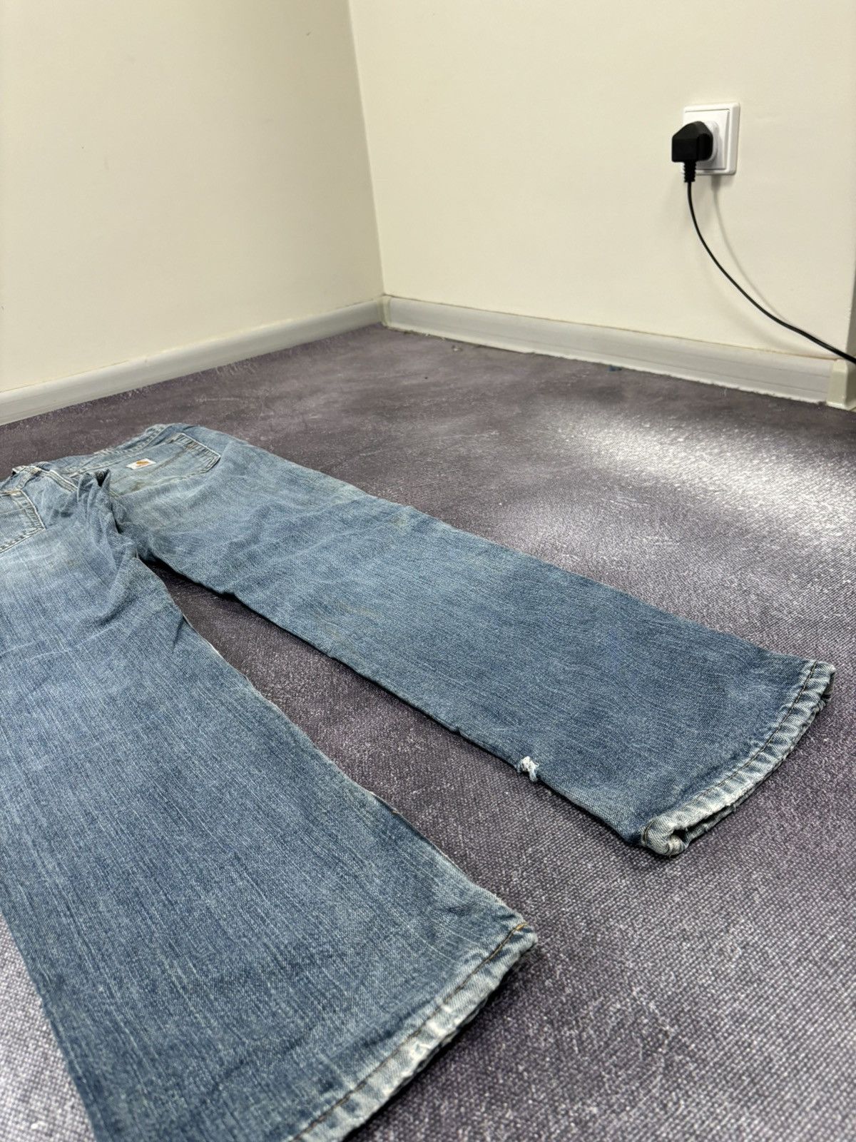 Carhartt Vintage Carhartt Relaxed Fit Blue Work Denim Hype Jeans Size US 32 / EU 48 - 4 Thumbnail