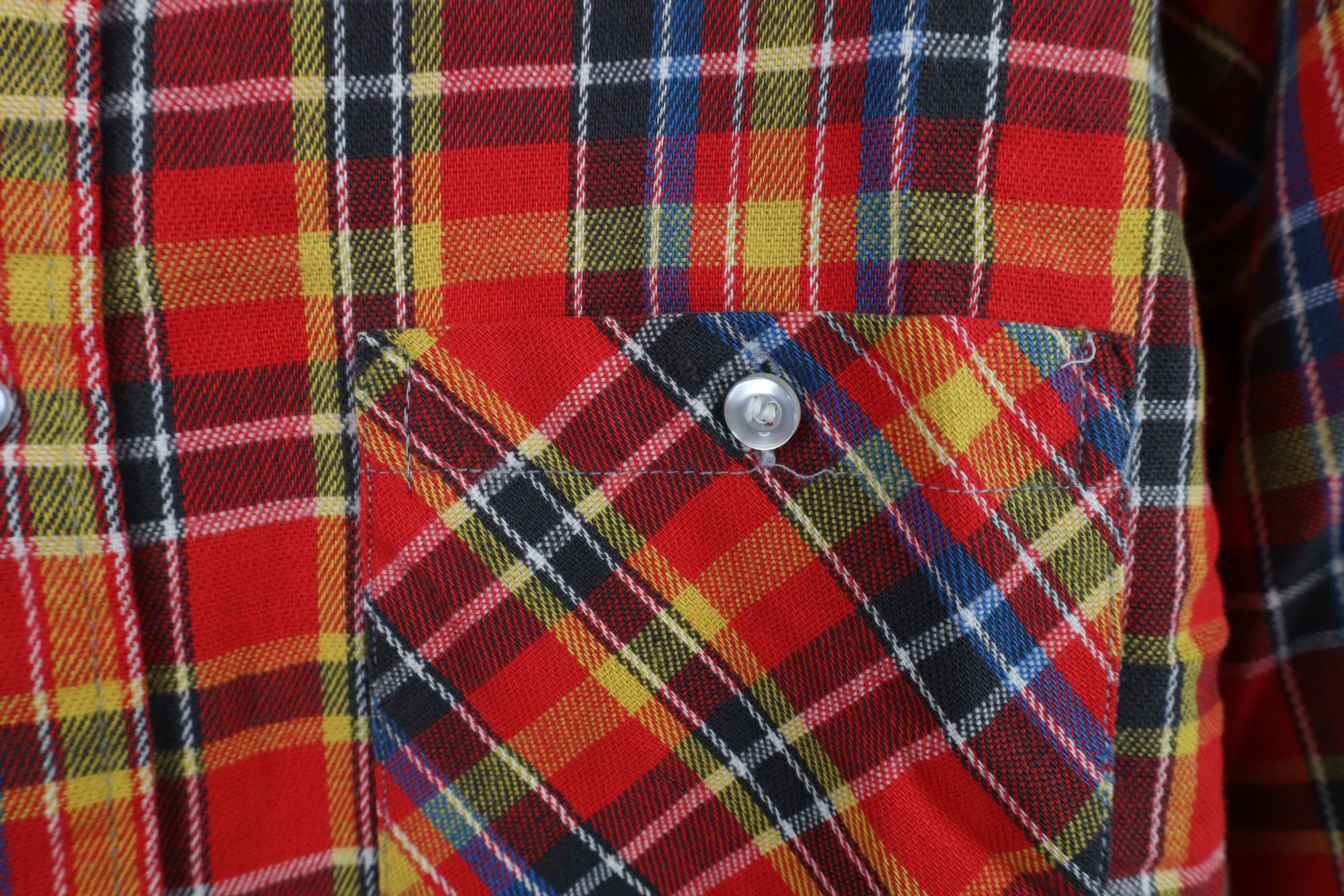 Vintage Vintage 70s Streetwear Collared Button Shirt Plaid USA Size US M / EU 48-50 / 2 - 9 Thumbnail