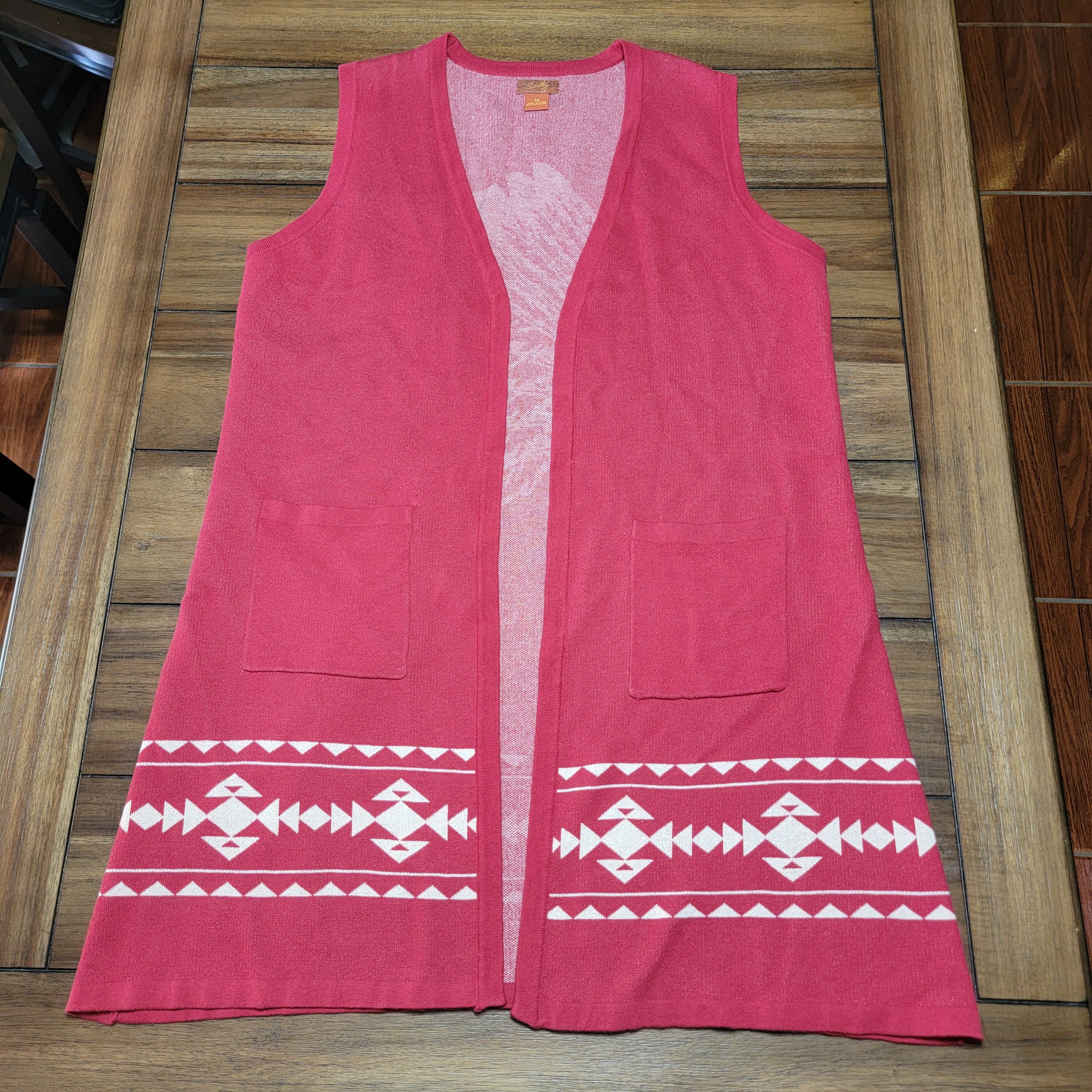 Scully Leather Scully Cardigan Sweater/Duster Native Amer Design-Medium NWT Size M / US 6-8 / IT 42-44 - 3 Thumbnail