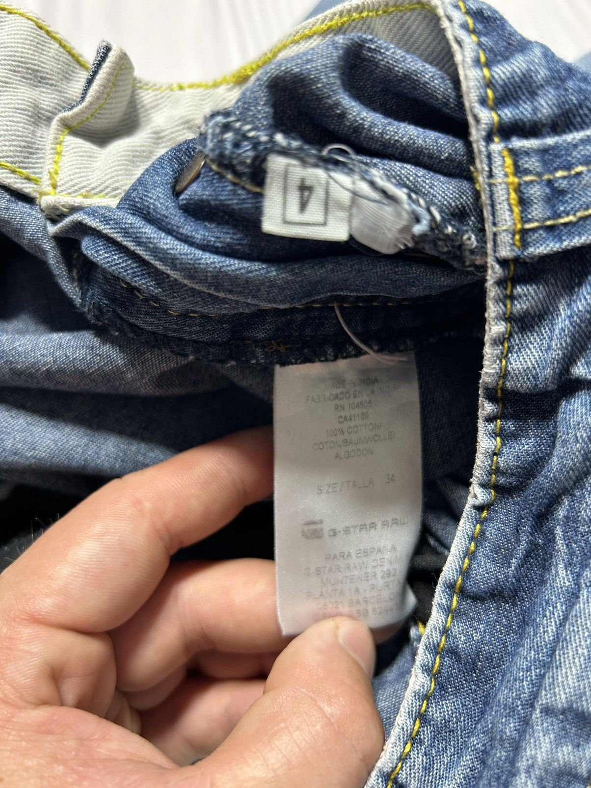 G-Star Vintage Y2K G-Star Raw 96 Embroidered Logo Denim Pants Size US 34 / EU 50 - 12 Thumbnail