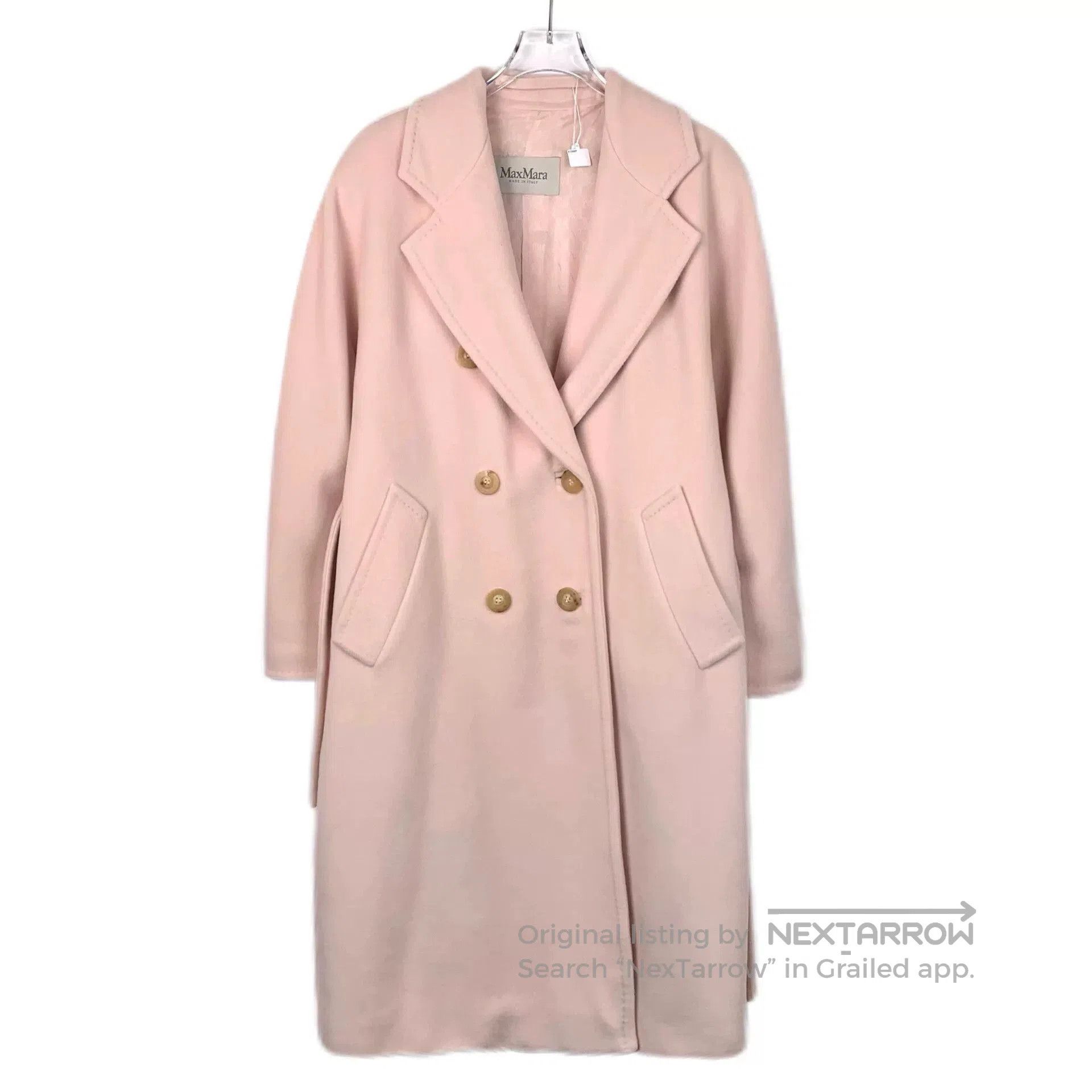 Other Maxmara Pink Double-Breasted Wool Coat. Size US XXS / EU 40 - 1 Thumbnail