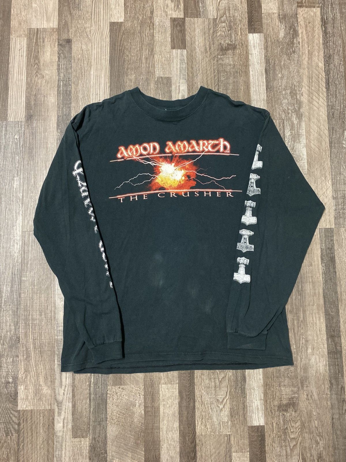Band Tees Vintage Amon Amarth 2001 US Tour Longsleeve The Crusher Tee Size US XL / EU 56 / 4 - 1 Thumbnail