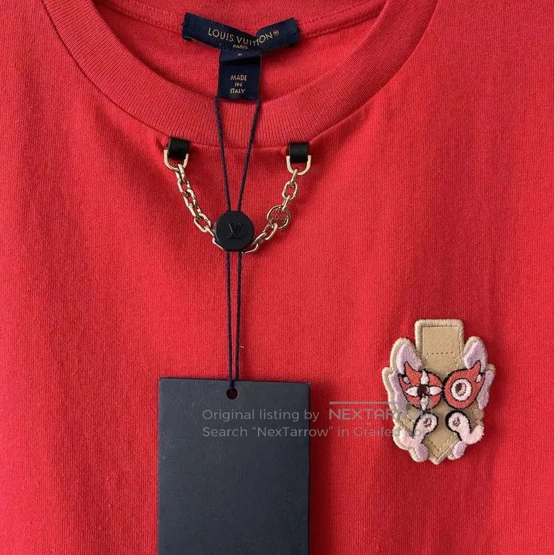 Louis Vuitton Louis Vuitton Red Cotton T. Size S / US 4 / IT 40 - 4 Thumbnail