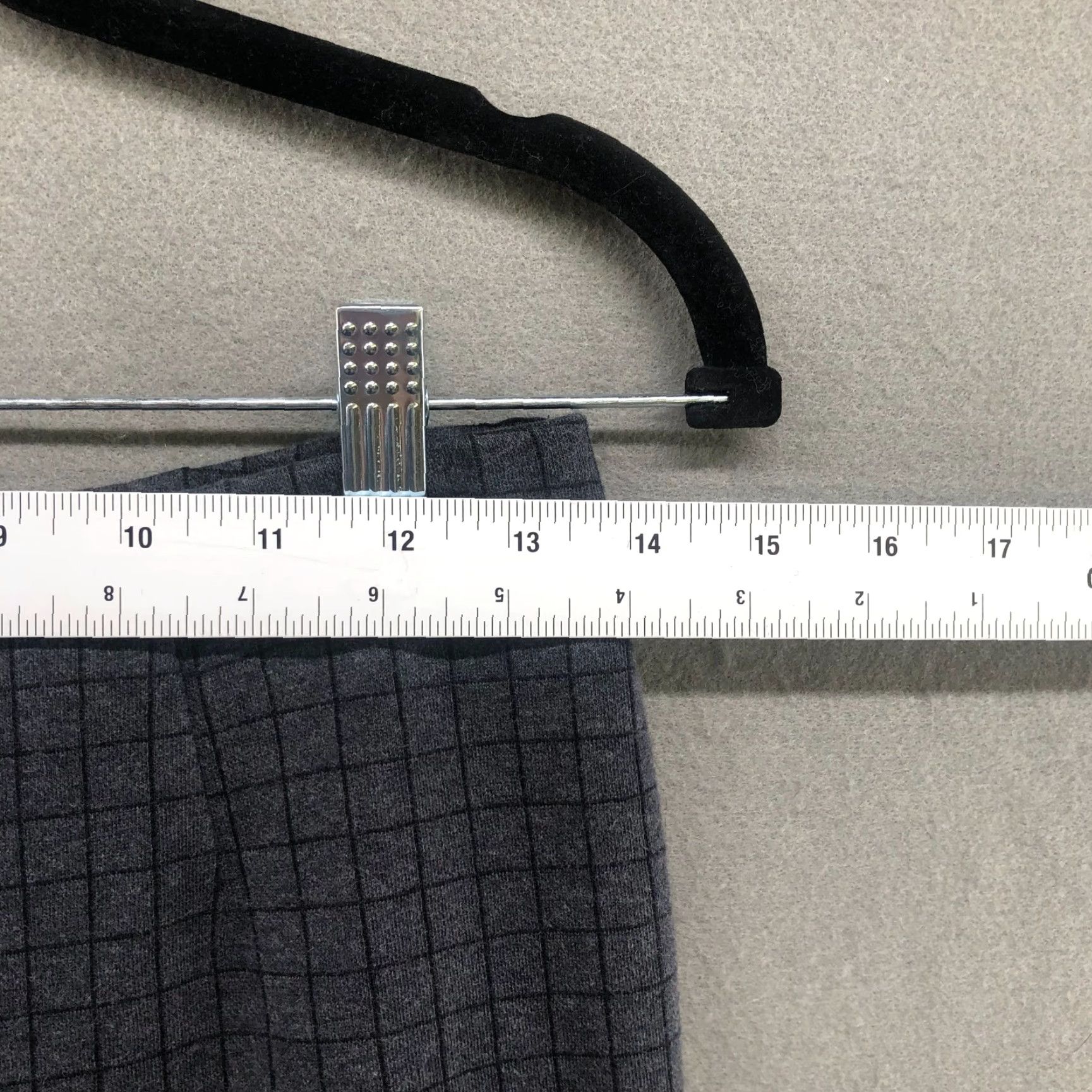 J. Jill J. Jill Slim Leg Gray Plaid Ponte Dress Pants Womens S Mid Rise Flat Front Stretch Slimming Workwear Size 28" / US 6 / IT 42 - 7 Thumbnail